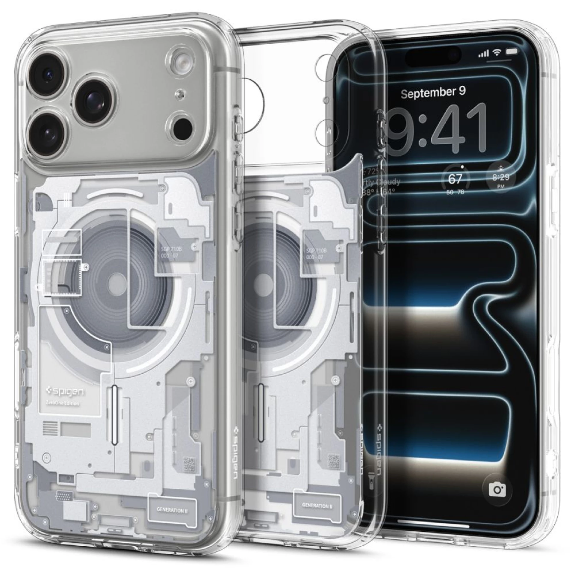 Maska Spigen Ultra Hybrid MagSafe za iPhone 17 Pro Zero One bijela