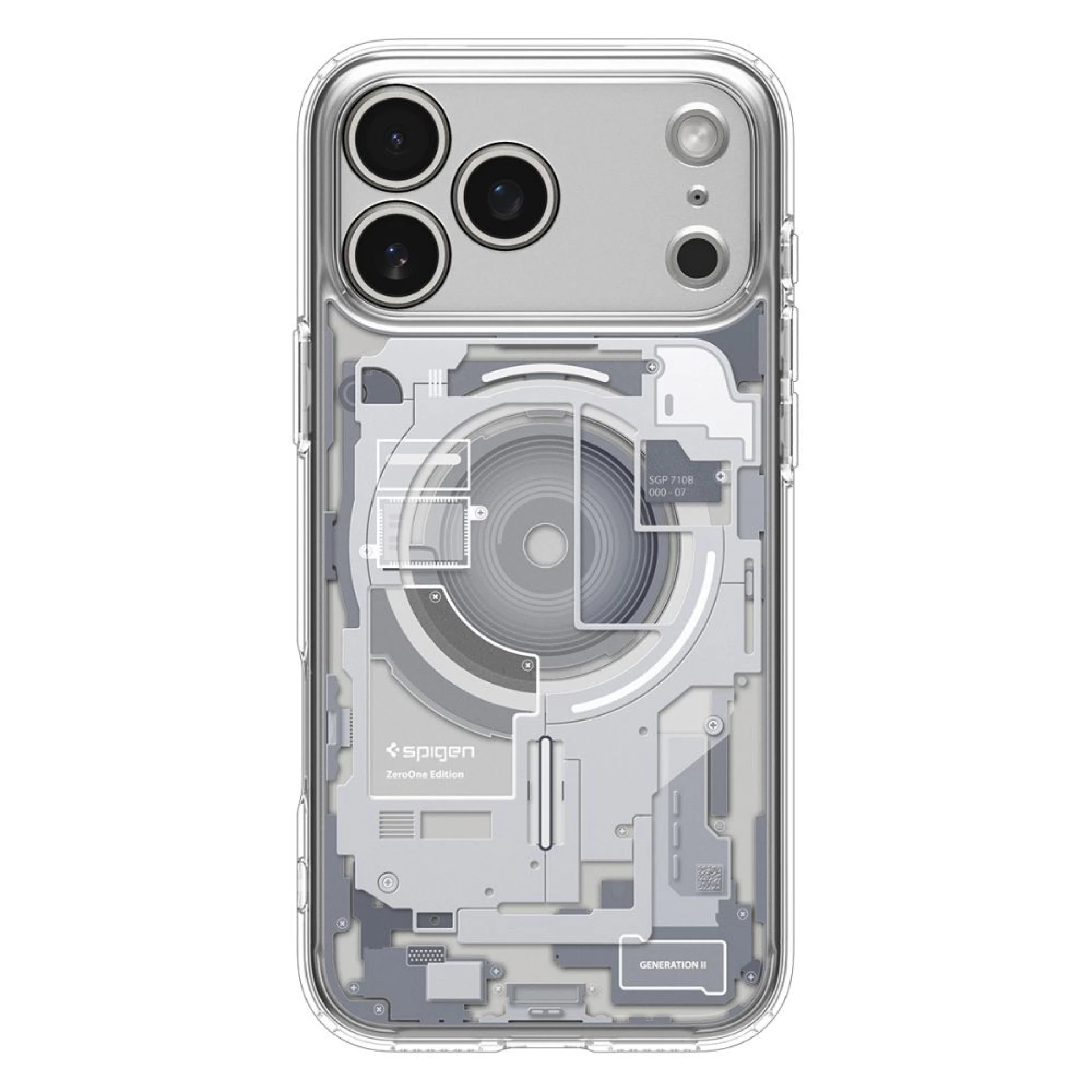 Maska Spigen Ultra Hybrid MagSafe za iPhone 17 Pro Zero One bijela