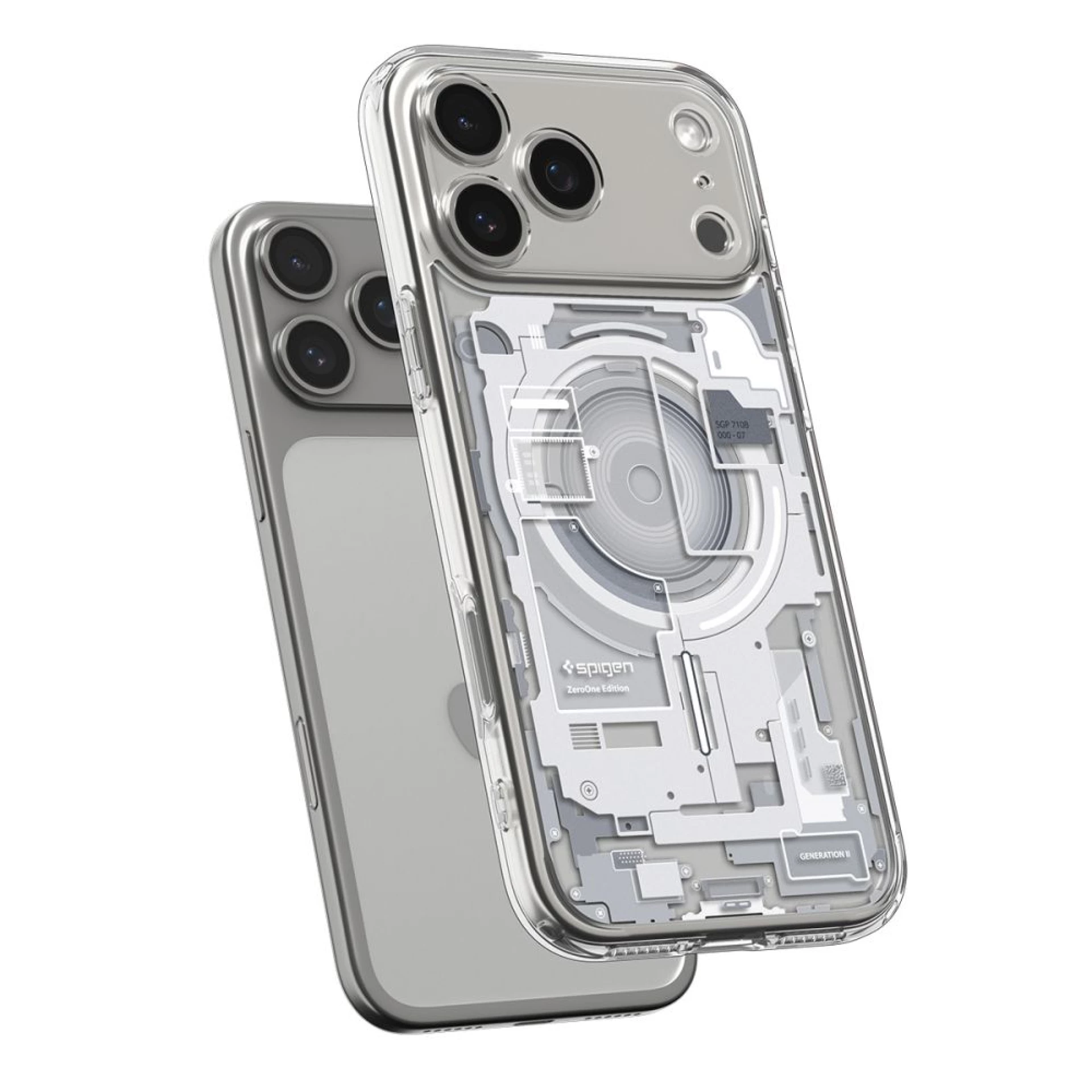 Maska Spigen Ultra Hybrid MagSafe za iPhone 17 Pro Zero One bijela