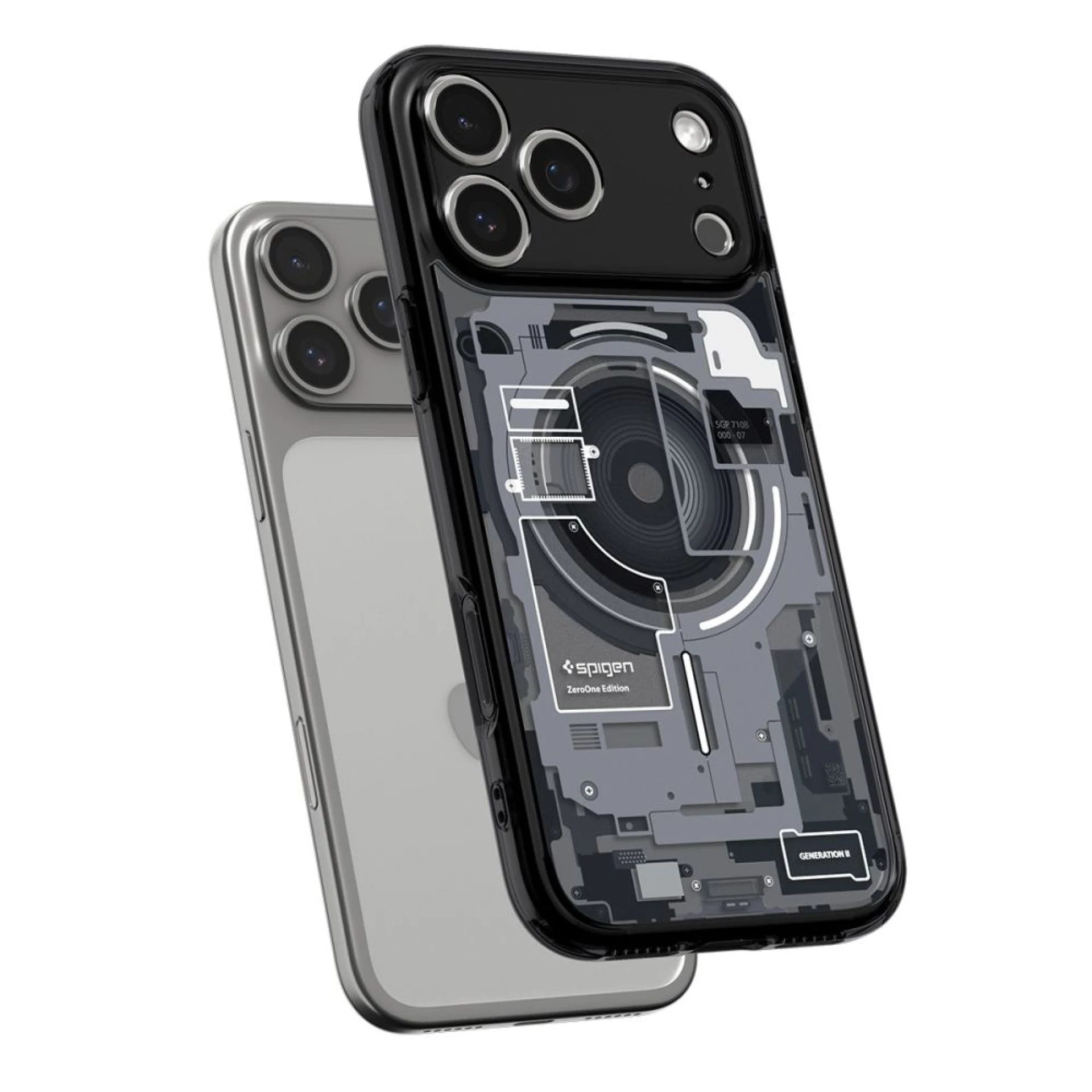 Maska Spigen Ultra Hybrid MagSafe za iPhone 17 Pro Zero One crna