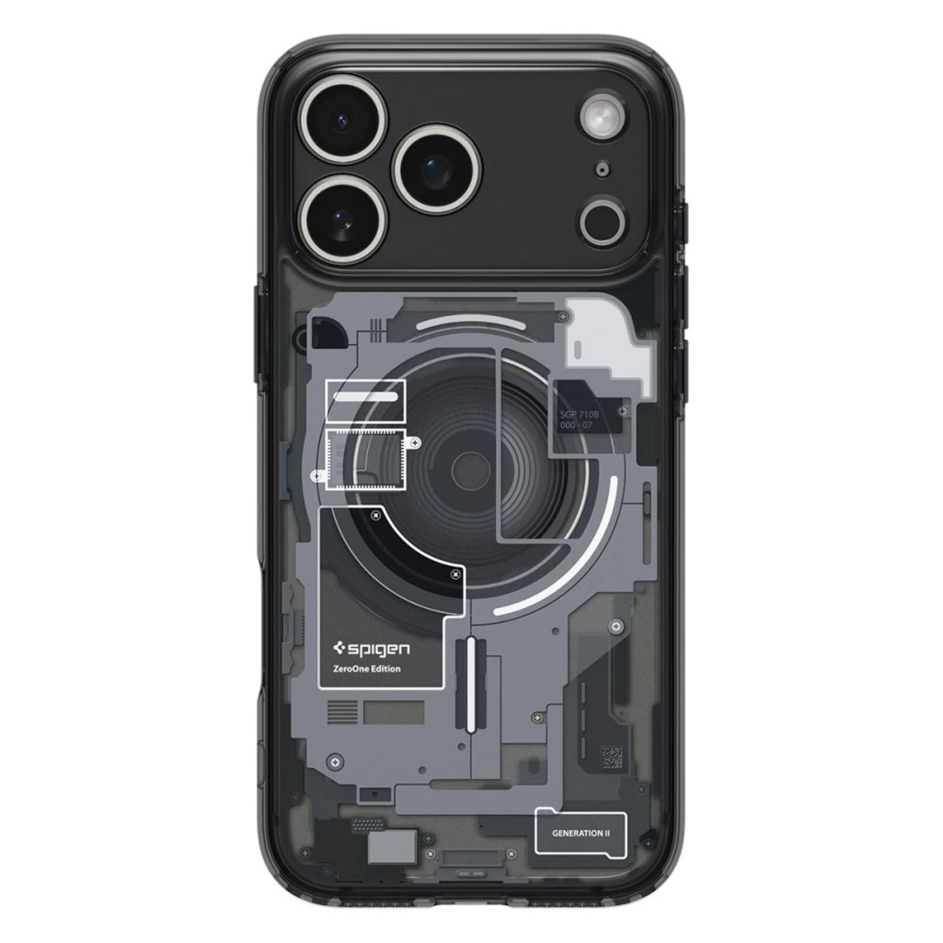 Maska Spigen Ultra Hybrid MagSafe za iPhone 17 Pro Zero One crna