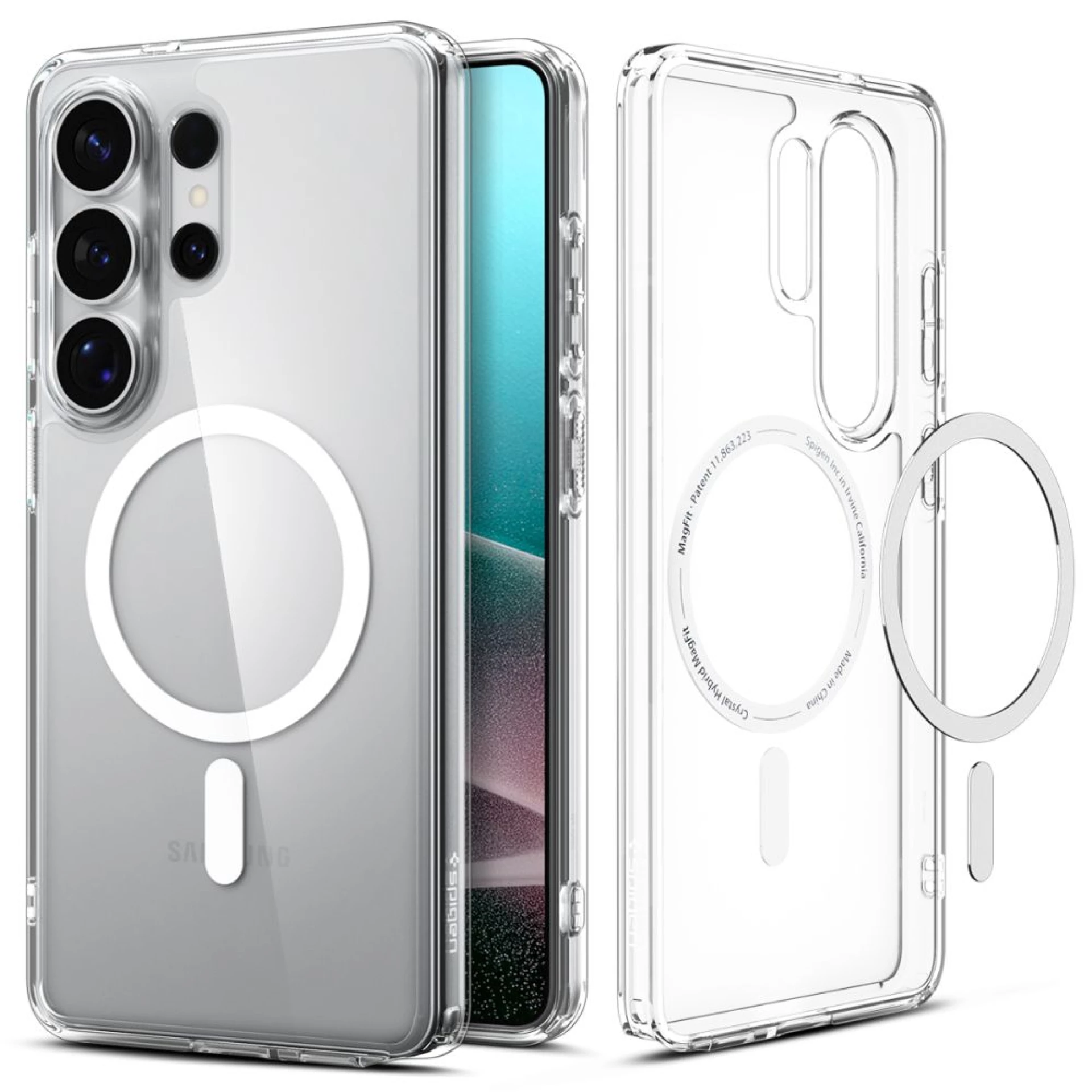 Maska Spigen Ultra Hybrid MagSafe za Samsung S26 Ultra clear bijela