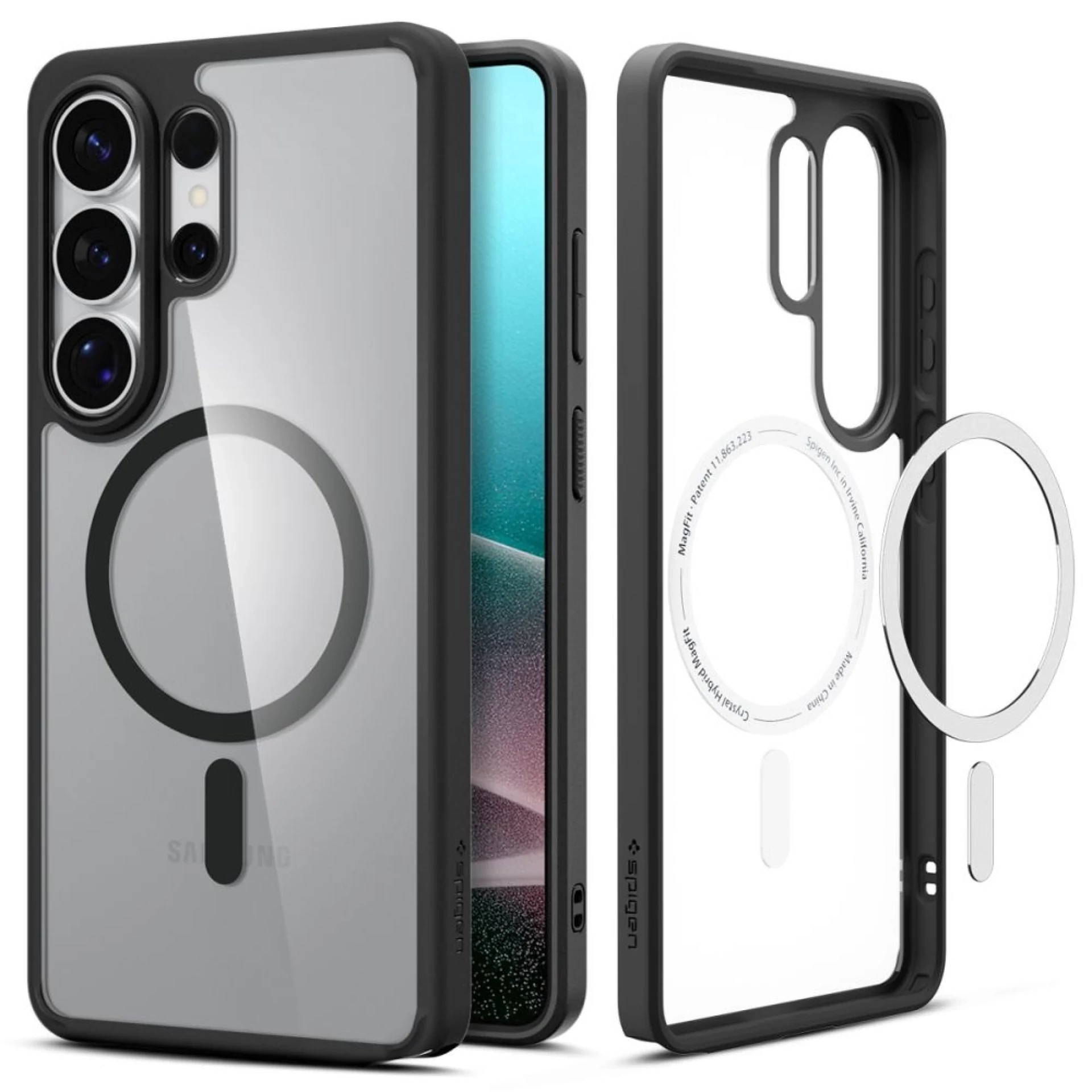 Maska Spigen Ultra Hybrid MagSafe za Samsung S26 Ultra clear crna