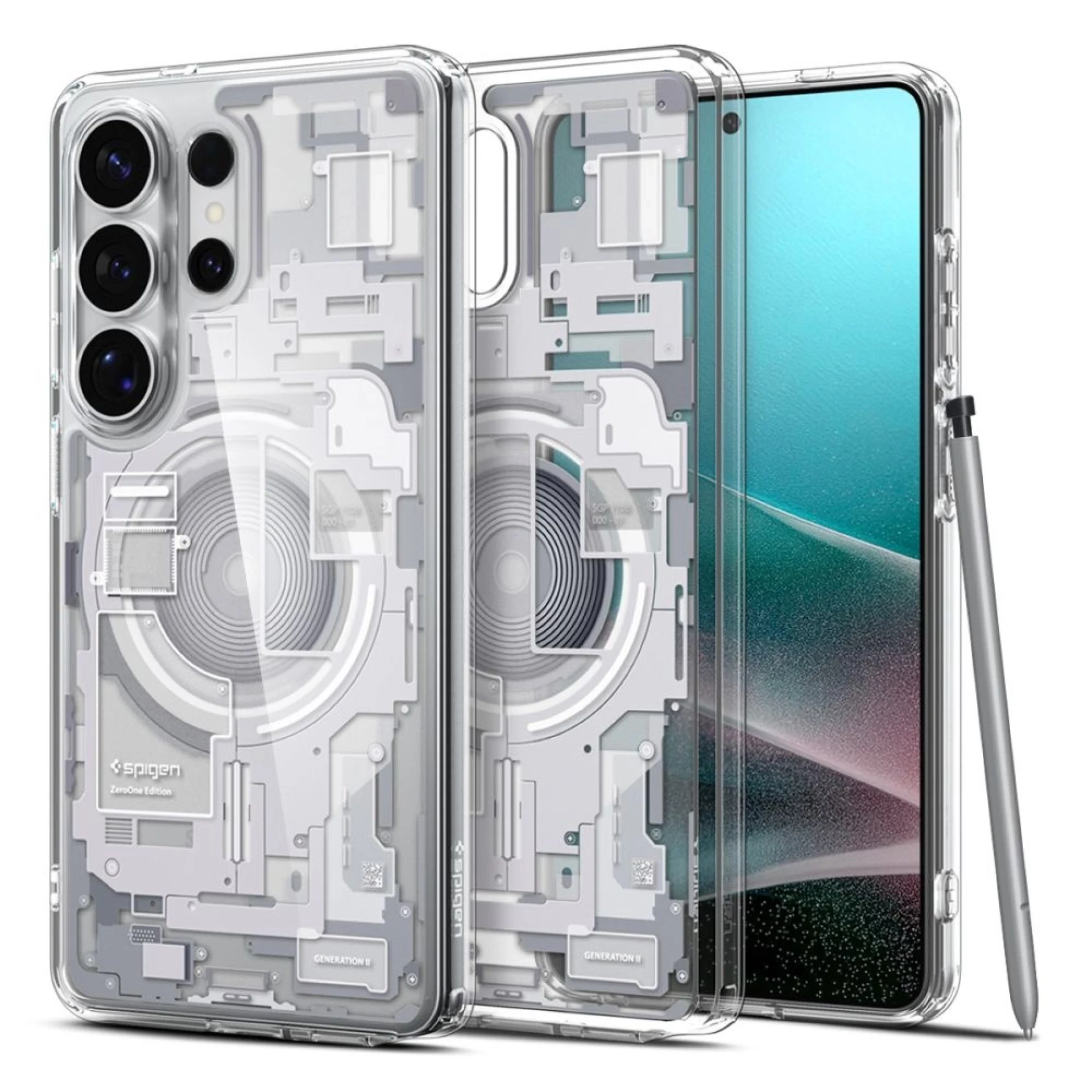Maska Spigen Ultra Hybrid MagSafe za Samsung S26 Ultra Zero One bijela