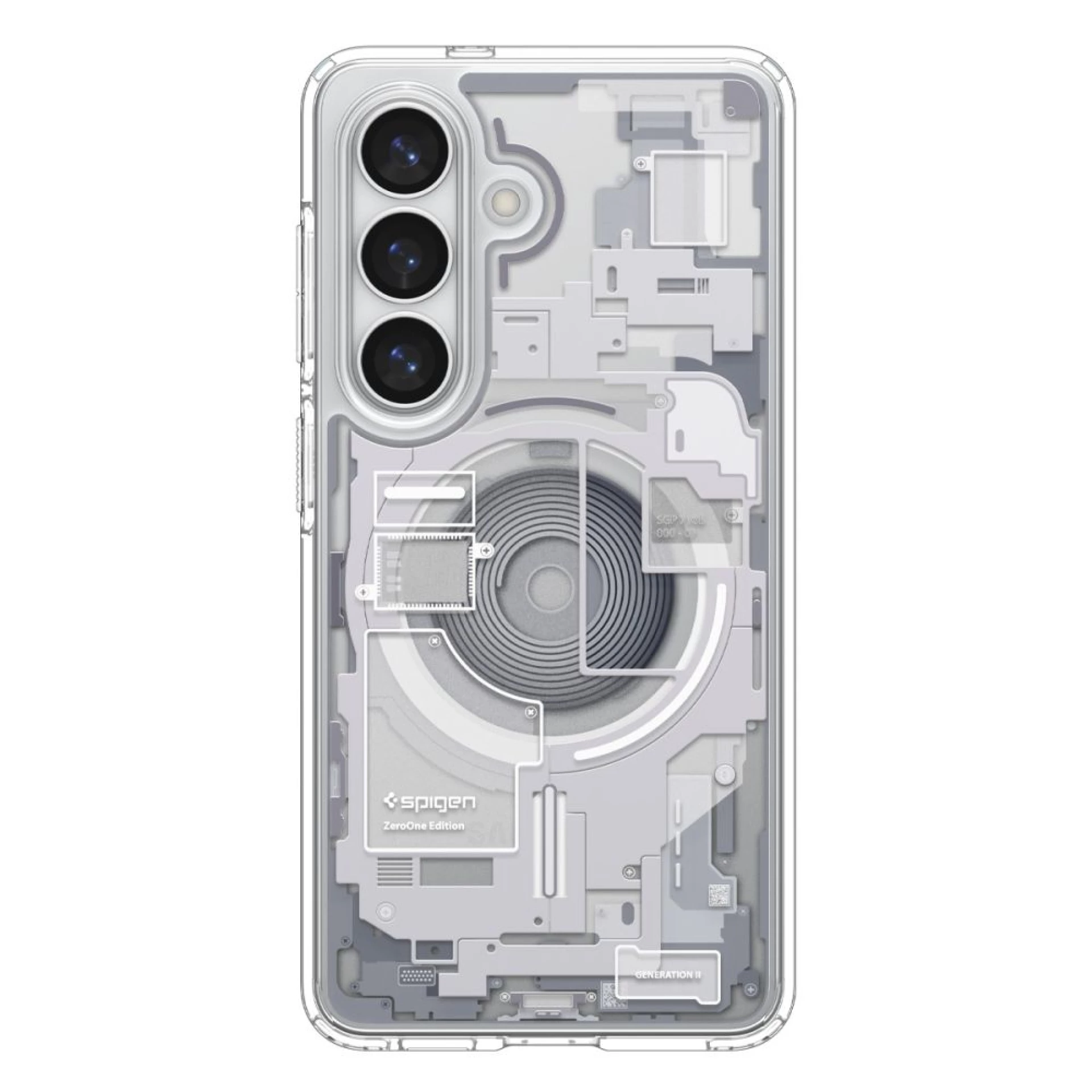 Maska Spigen Ultra Hybrid MagSafe za Samsung S26 Zero One clear bijela