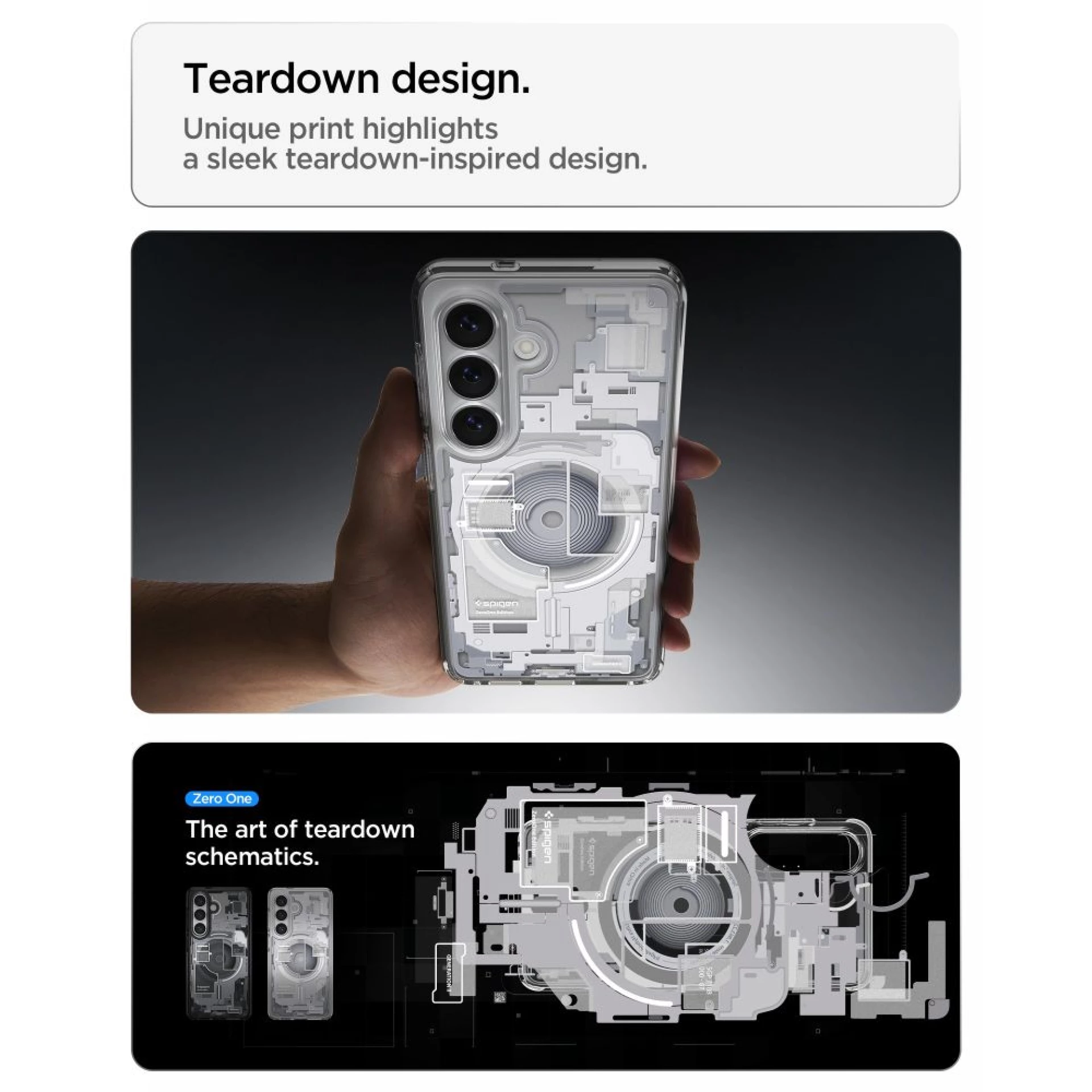 Maska Spigen Ultra Hybrid MagSafe za Samsung S26 Zero One clear bijela