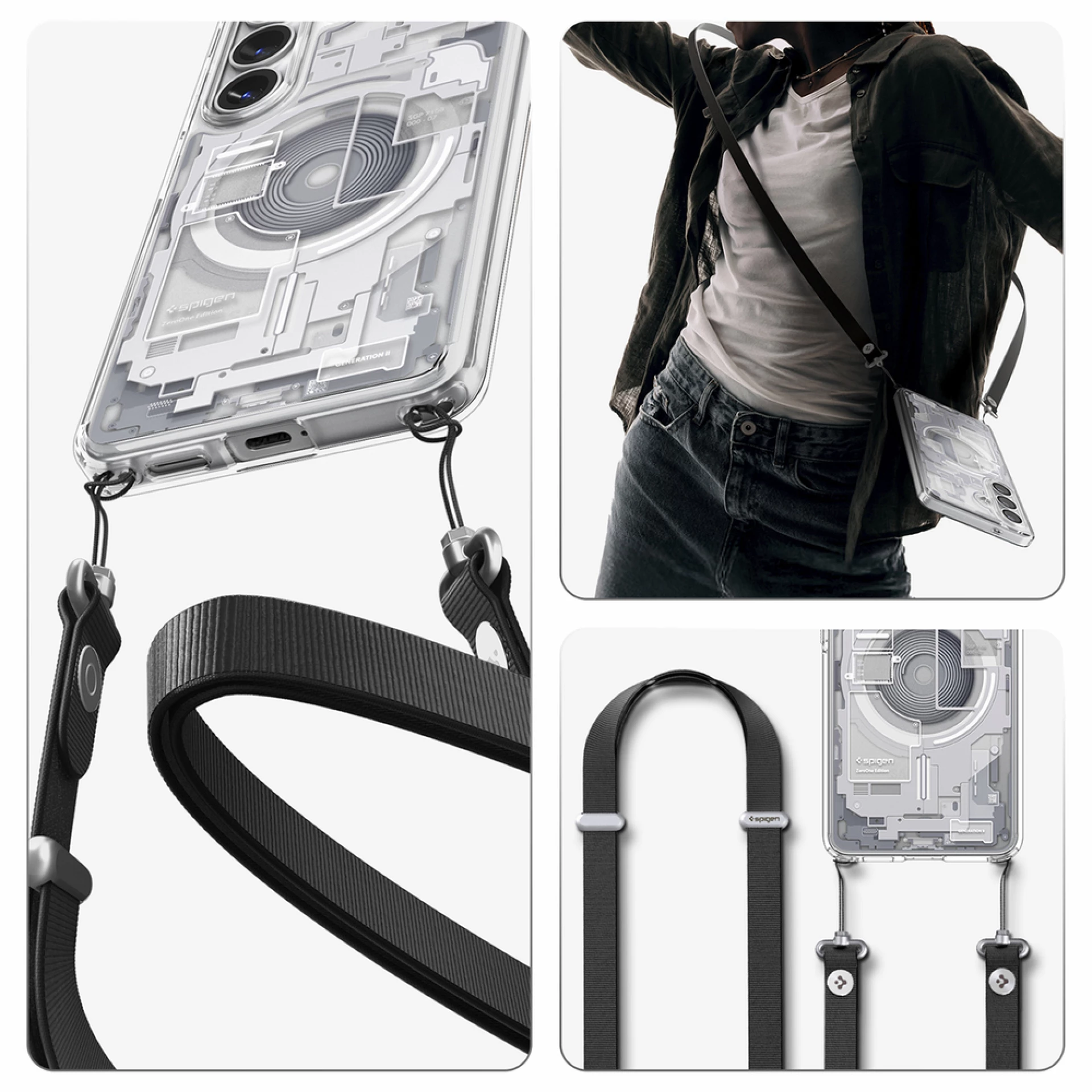 Maska Spigen Ultra Hybrid MagSafe za Samsung S26 Zero One clear bijela