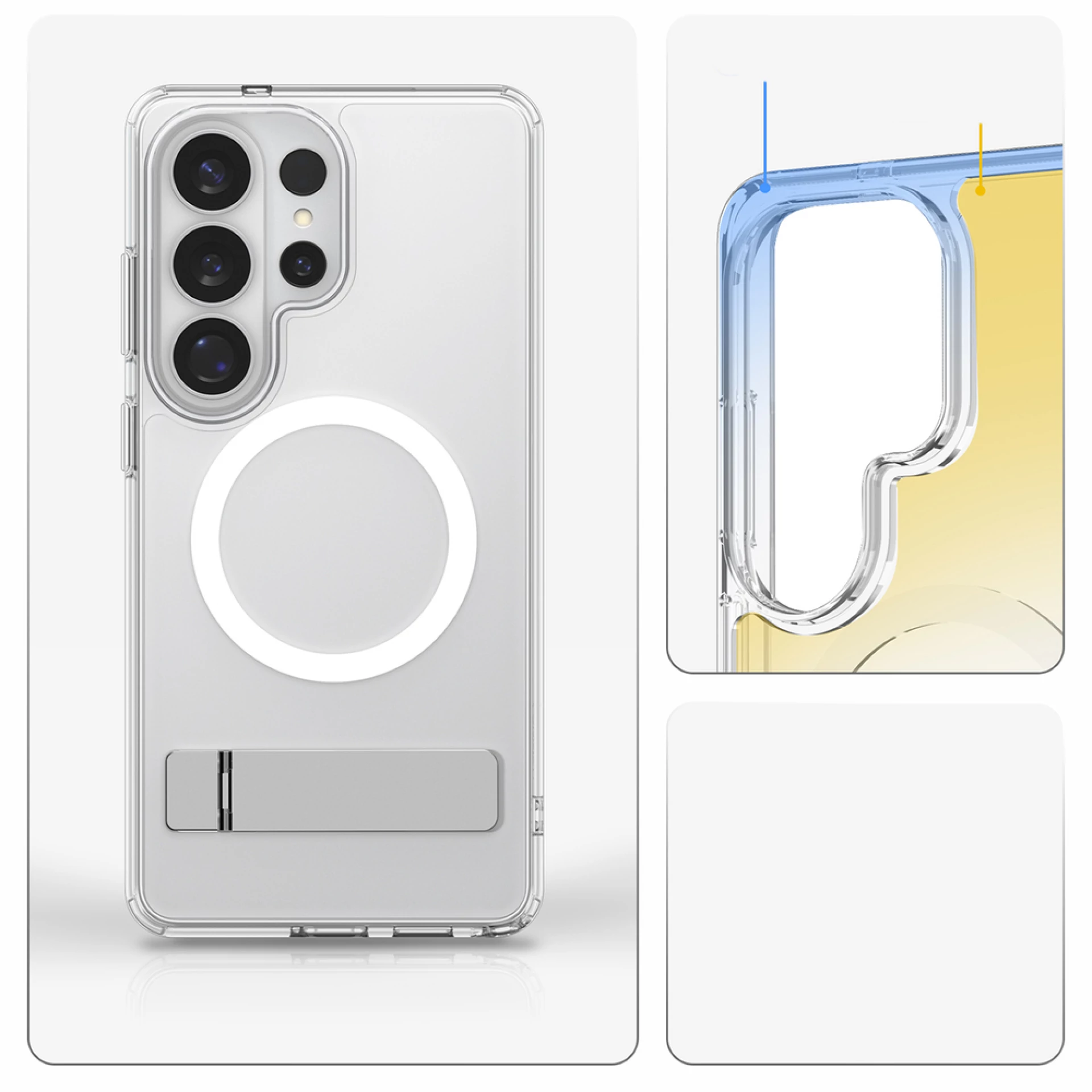 Maska Spigen Ultra Hybrid S Mag za Samsung S26 Ultra clear bijela