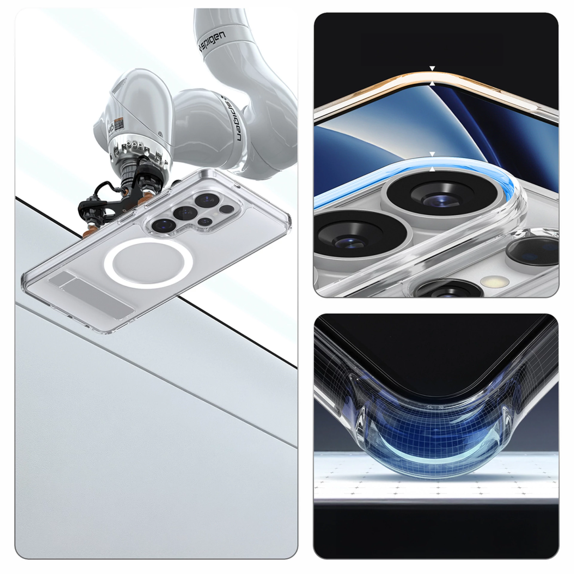 Maska Spigen Ultra Hybrid S Mag za Samsung S26 Ultra clear bijela