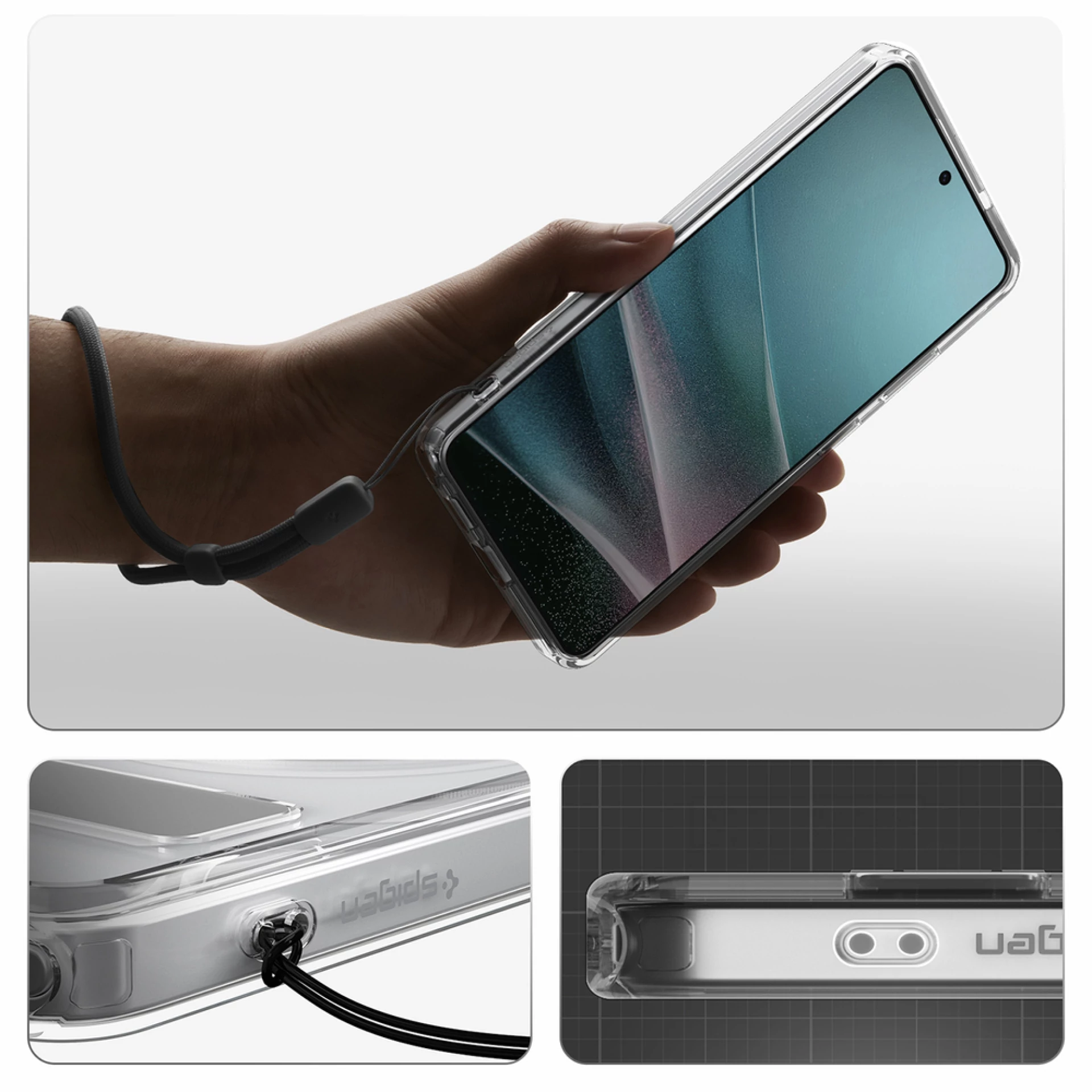 Maska Spigen Ultra Hybrid S Mag za Samsung S26 Ultra clear bijela