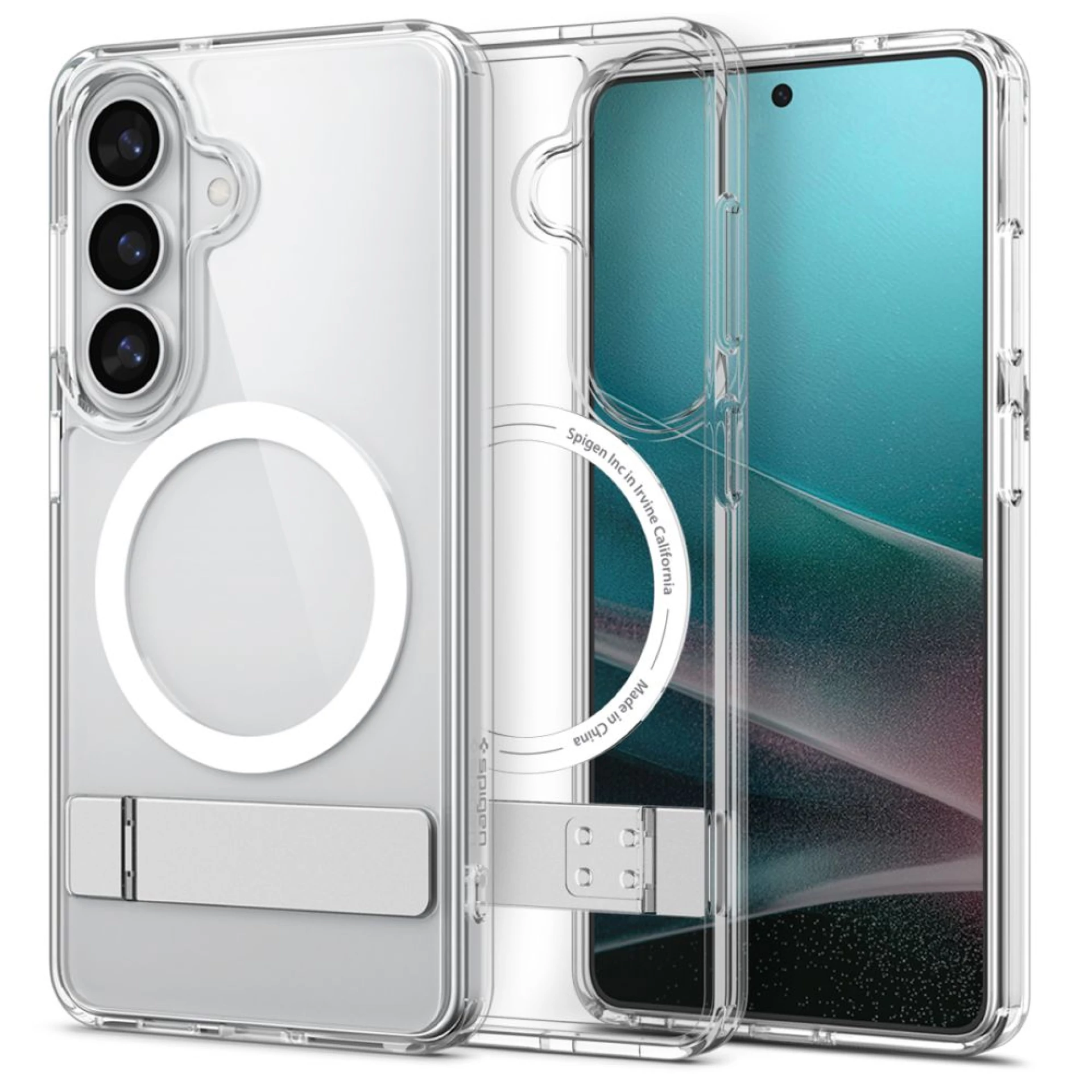 Maska Spigen Ultra Hybrid S MagSafe za Samsung S26 clear bijela