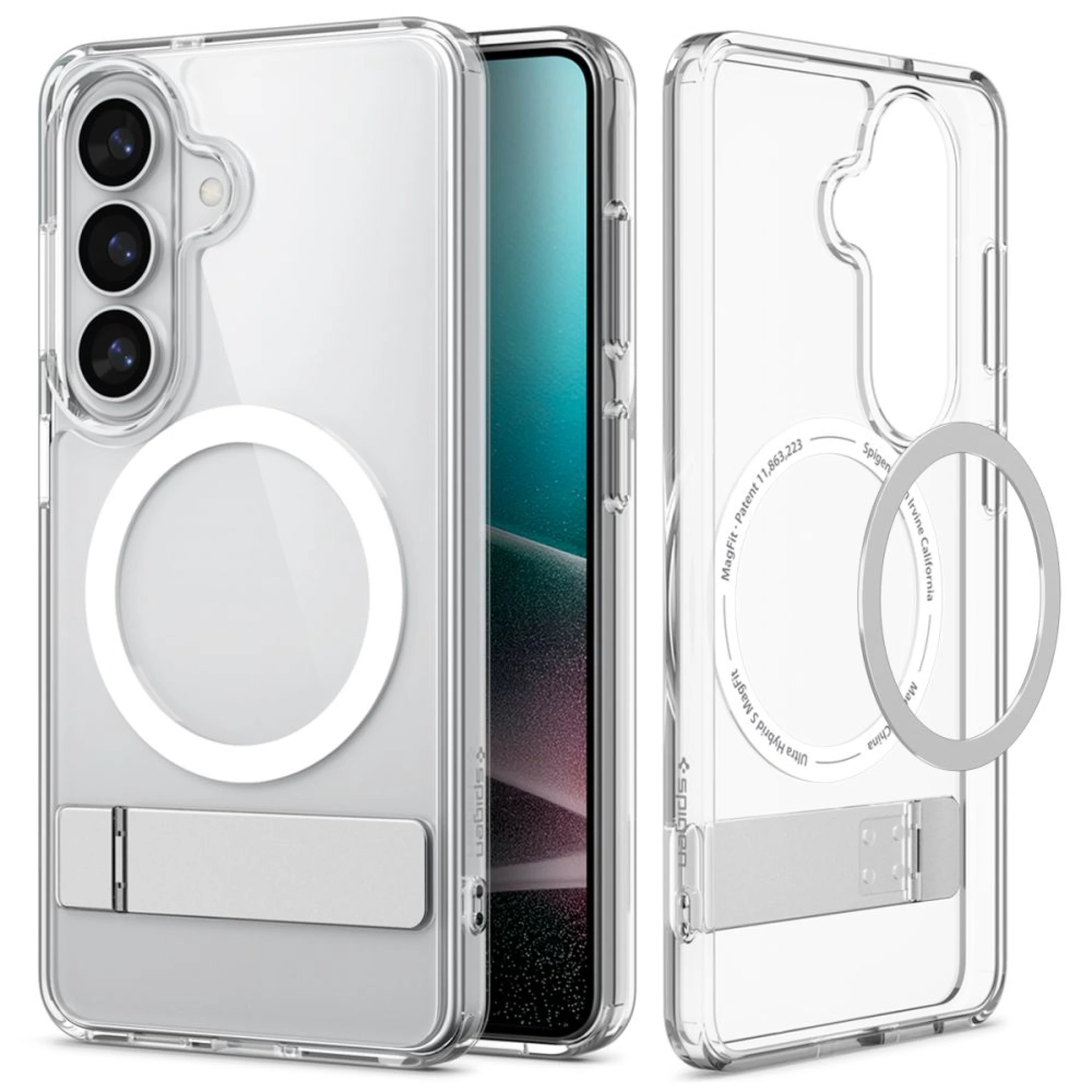 Maska Spigen Ultra Hybrid S MagSafe za Samsung S26 clear bijela