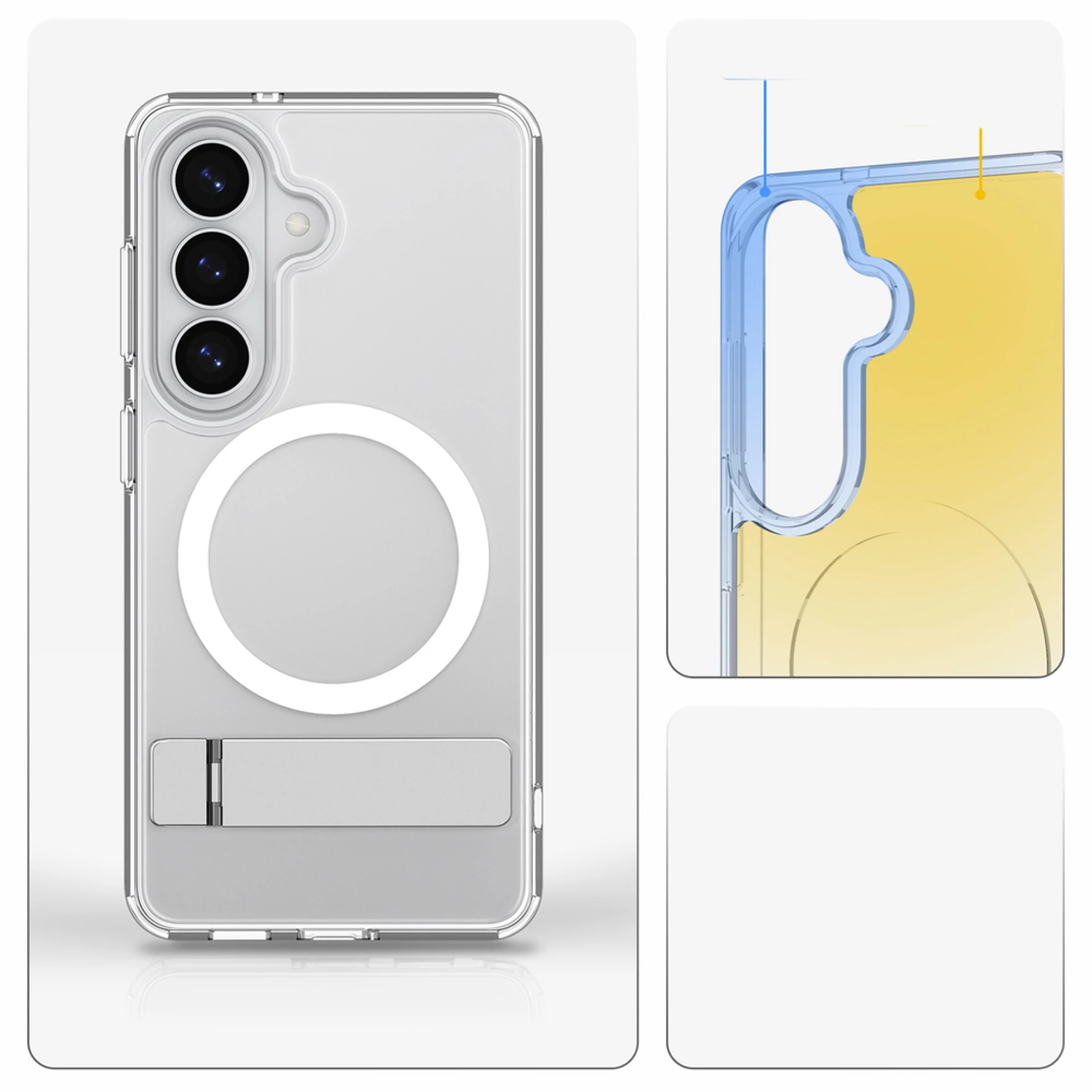 Maska Spigen Ultra Hybrid S MagSafe za Samsung S26 clear bijela