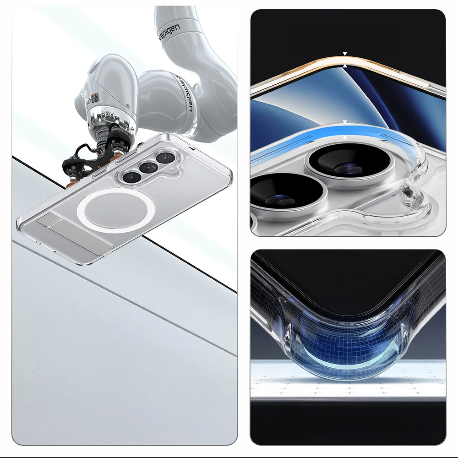 Maska Spigen Ultra Hybrid S MagSafe za Samsung S26 clear bijela