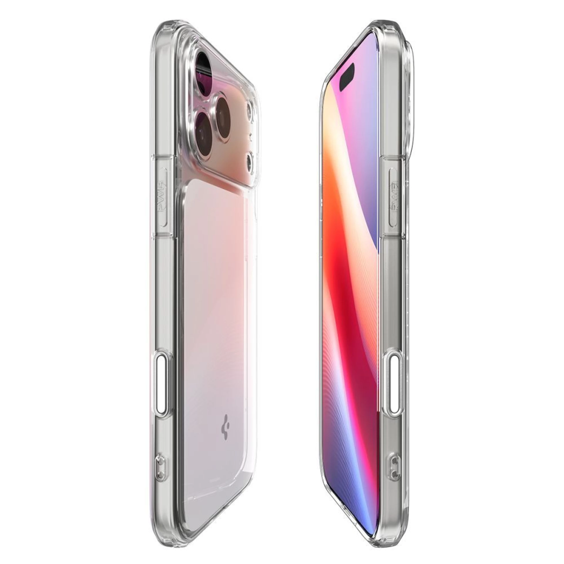 Maska Spigen Ultra Hybrid "T" MagSafe za iPhone 17 Pro Max providna/bijela