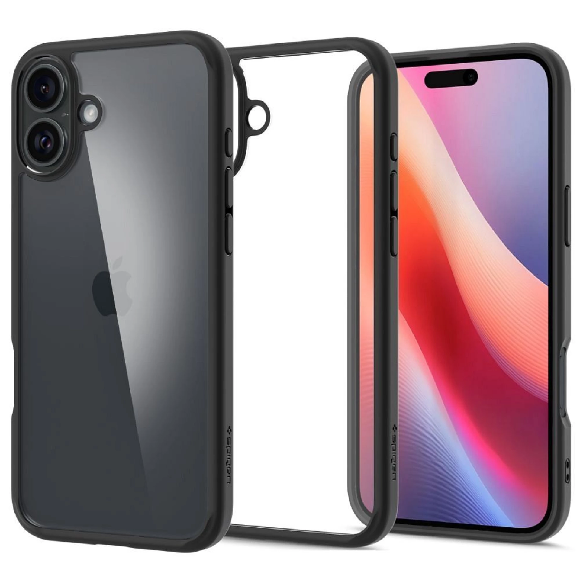 Maska SPIGEN Ultra Hybrid za iPhone 16 mat crna