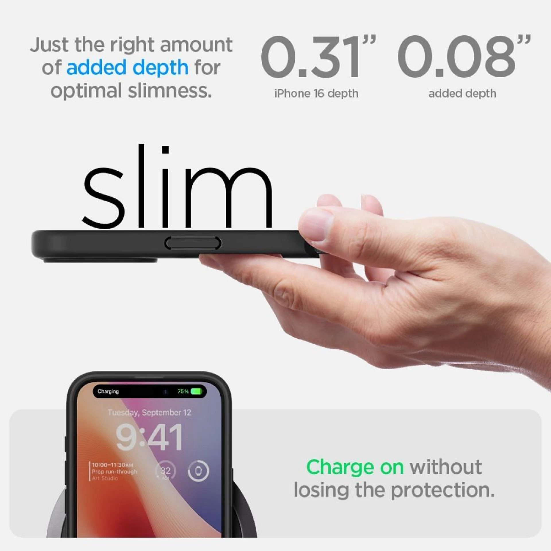 Maska SPIGEN Ultra Hybrid za iPhone 16 mat crna