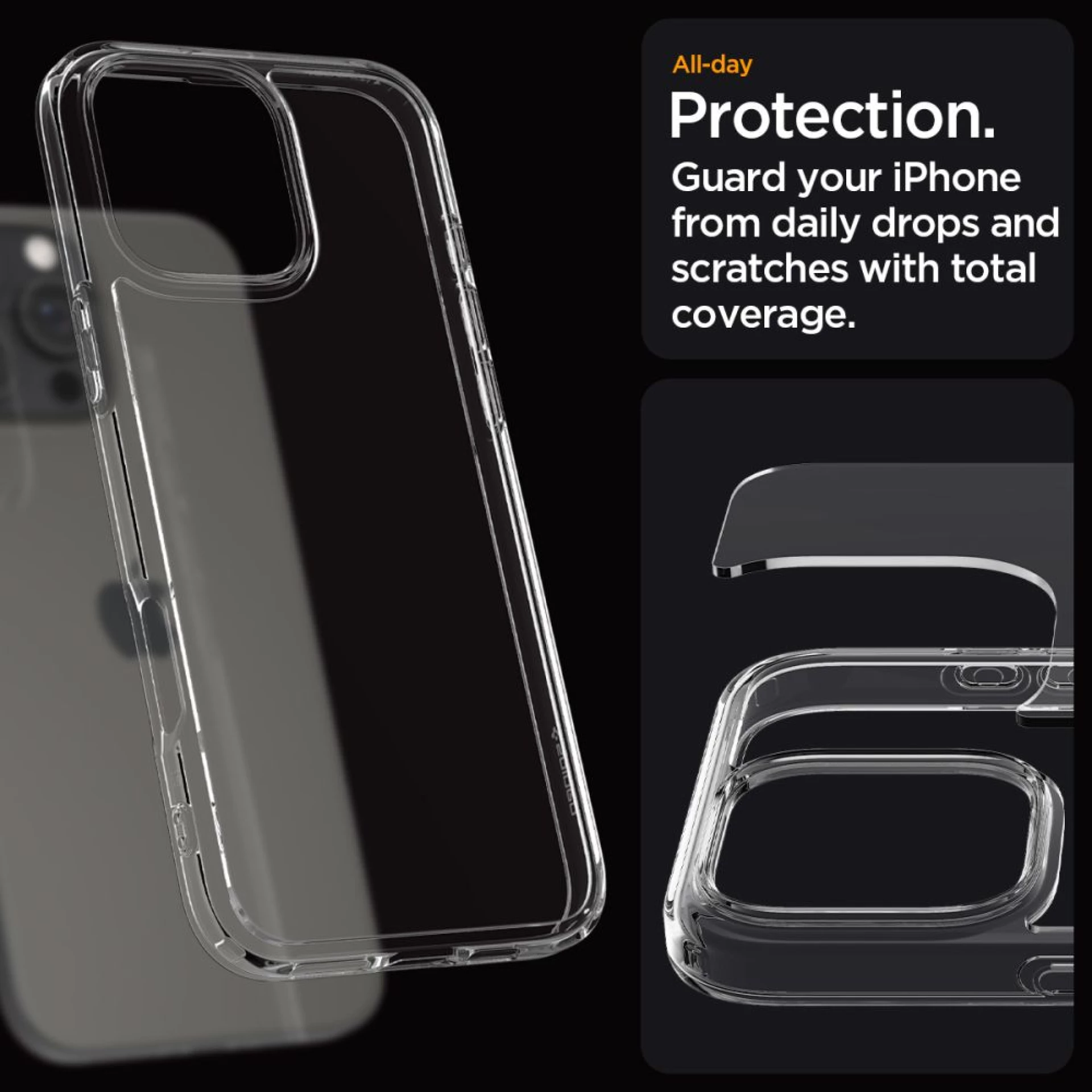 Maska SPIGEN Ultra Hybrid za iPhone 16 Pro Max Crystal clear