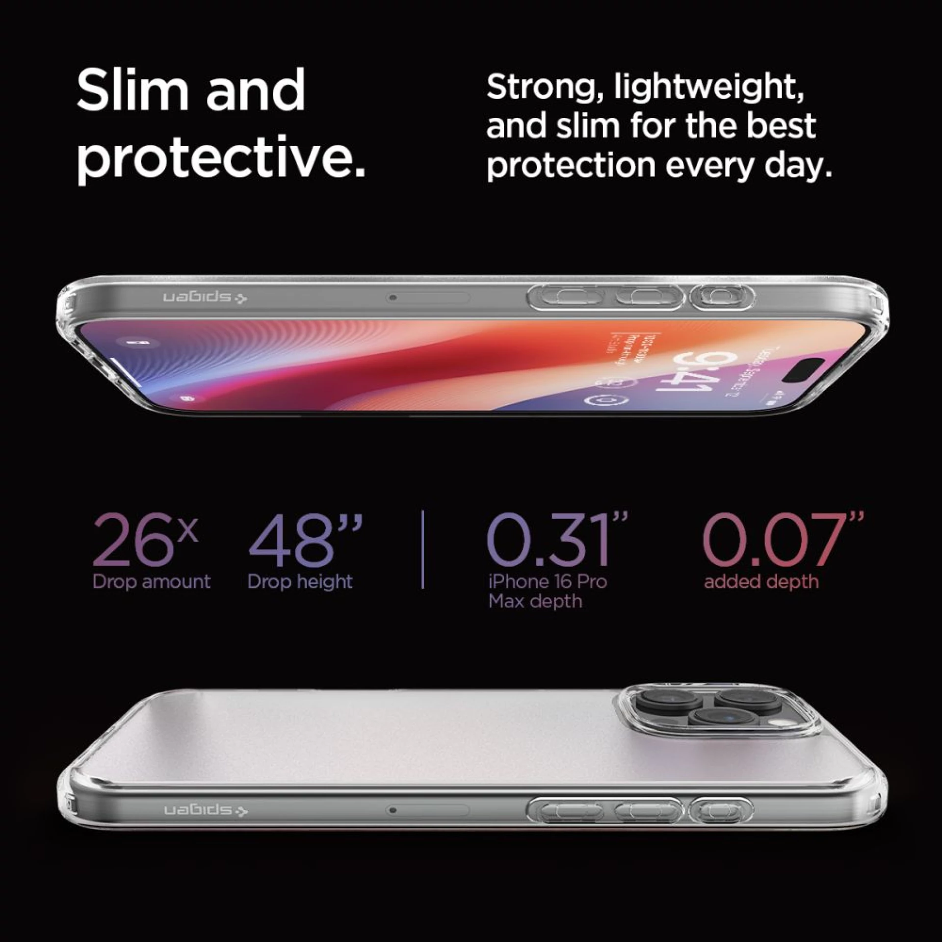 Maska SPIGEN Ultra Hybrid za iPhone 16 Pro Max transp