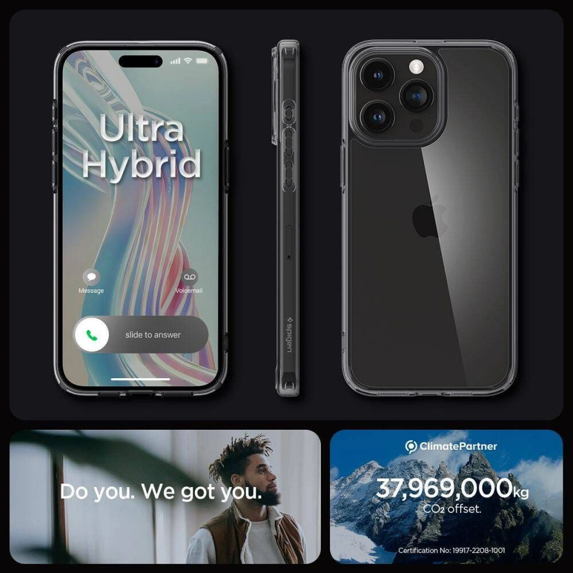 Maska SPIGEN Ultra Hybrid za iPhone 16 Pro space crystal