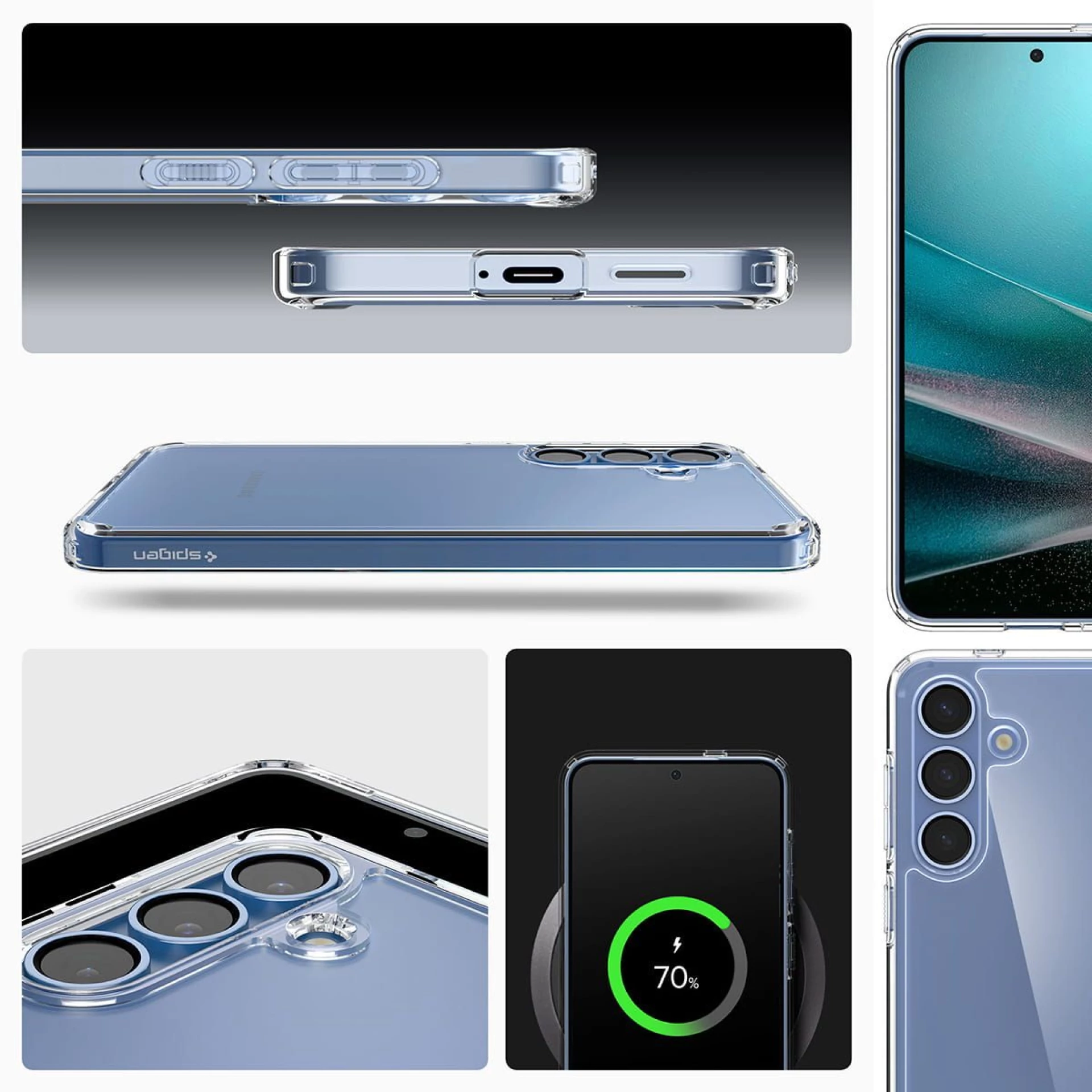 Maska SPIGEN Ultra Hybrid za Samsung S25 crystal clear