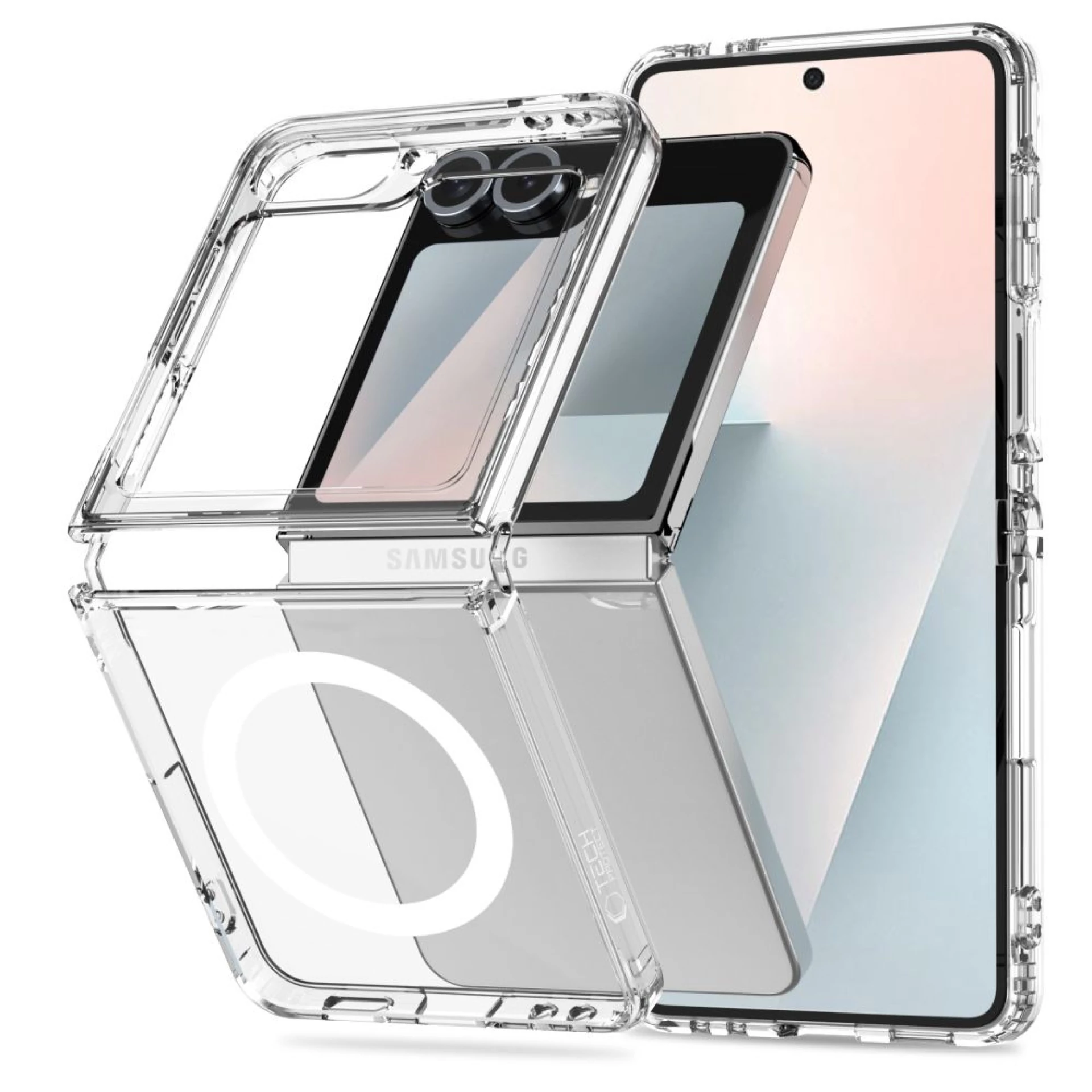 Maska Tech-Protect FlexAir Hybrid MagSafe za Samsung Z Flip 6/7 FE providna
