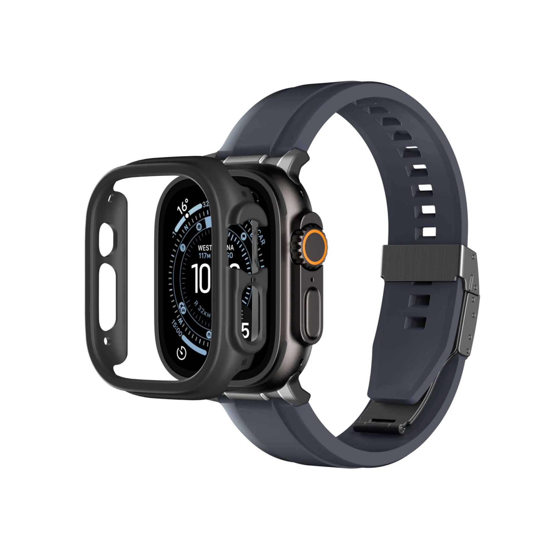 Maska zaštitna AmazingThing za Apple Watch UItra 3 49mm crna
