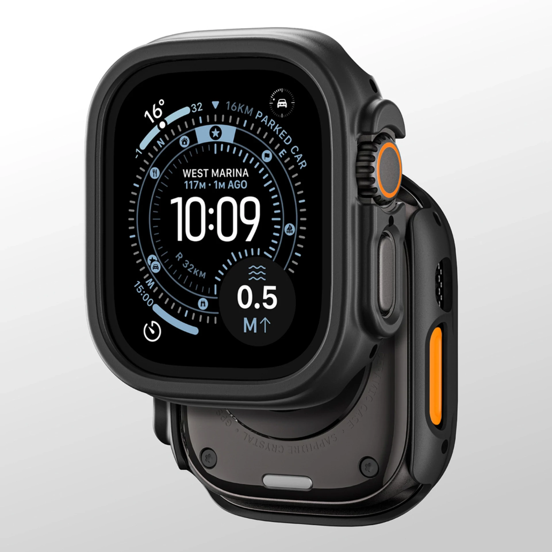 Maska zaštitna AmazingThing za Apple Watch UItra 3 49mm crna