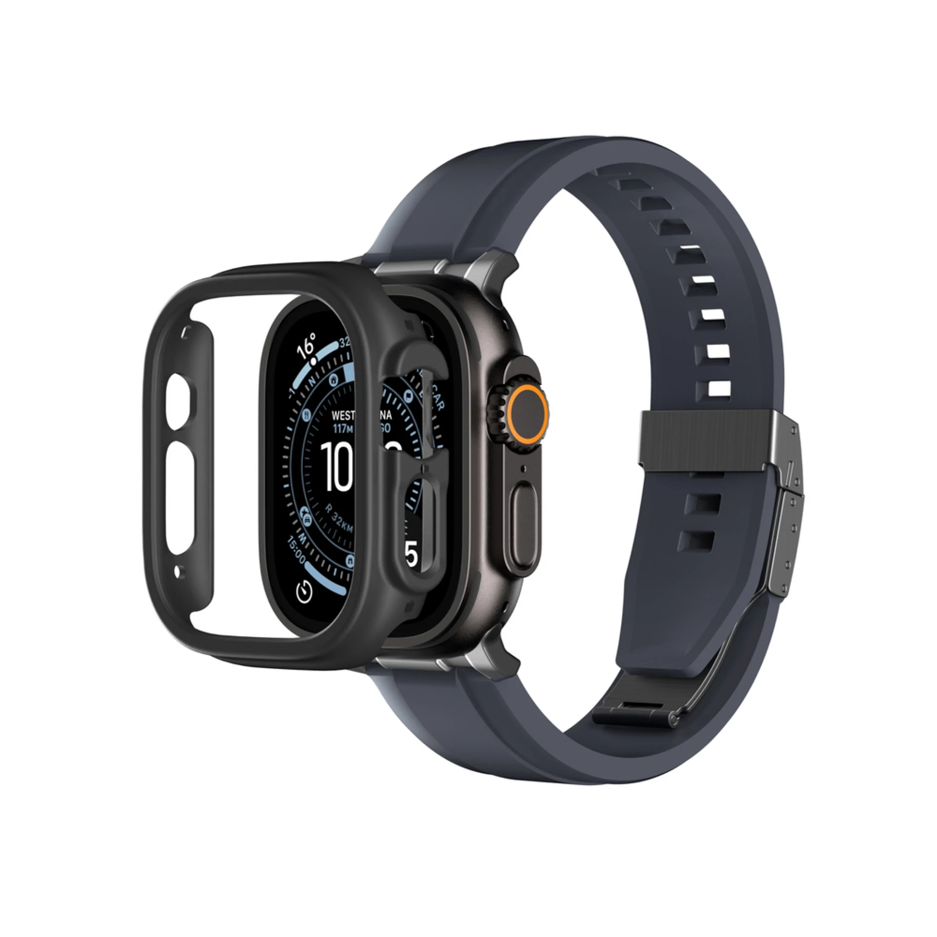 Maska zaštitna AmazingThing za Apple Watch UItra 3 49mm crna