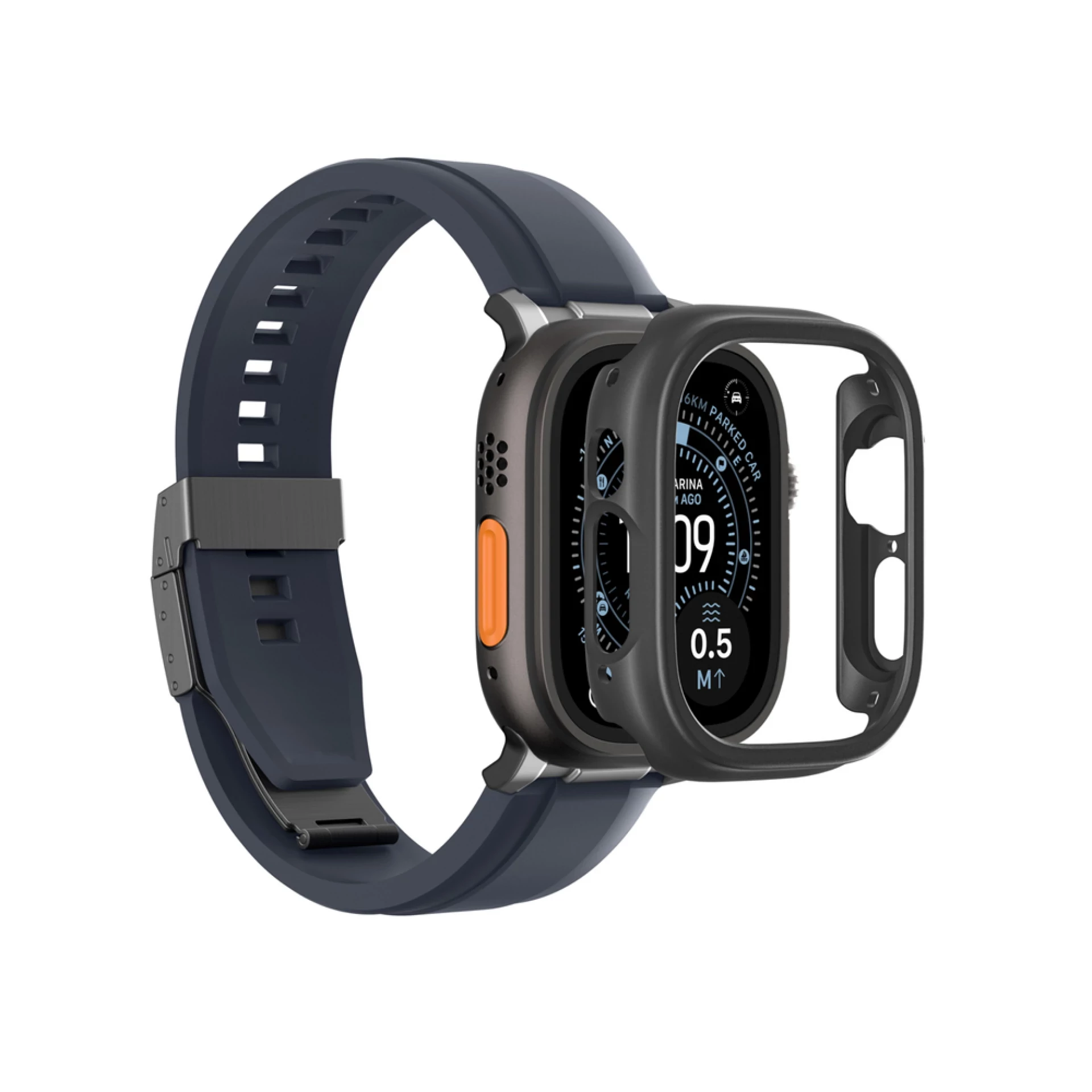 Maska zaštitna AmazingThing za Apple Watch UItra 3 49mm crna