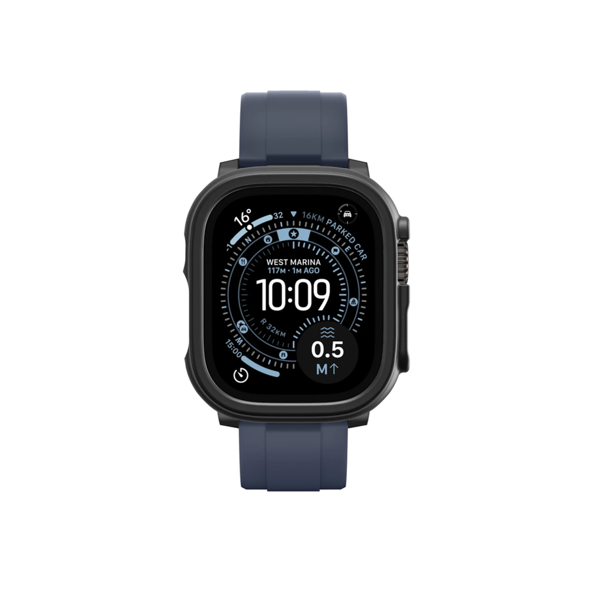 Maska zaštitna AmazingThing za Apple Watch UItra 3 49mm crna