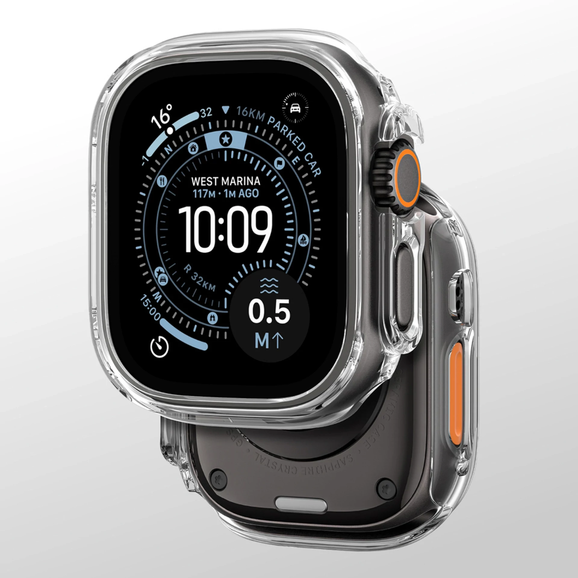 Maska zaštitna AmazingThing za Apple Watch UItra 3 49mm providna