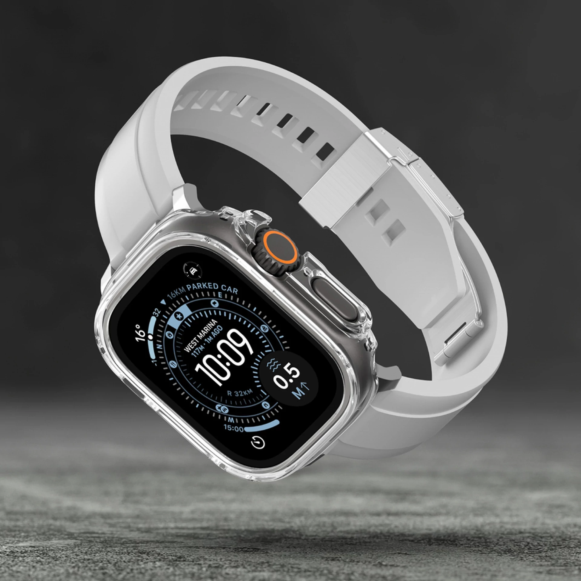 Maska zaštitna AmazingThing za Apple Watch UItra 3 49mm providna