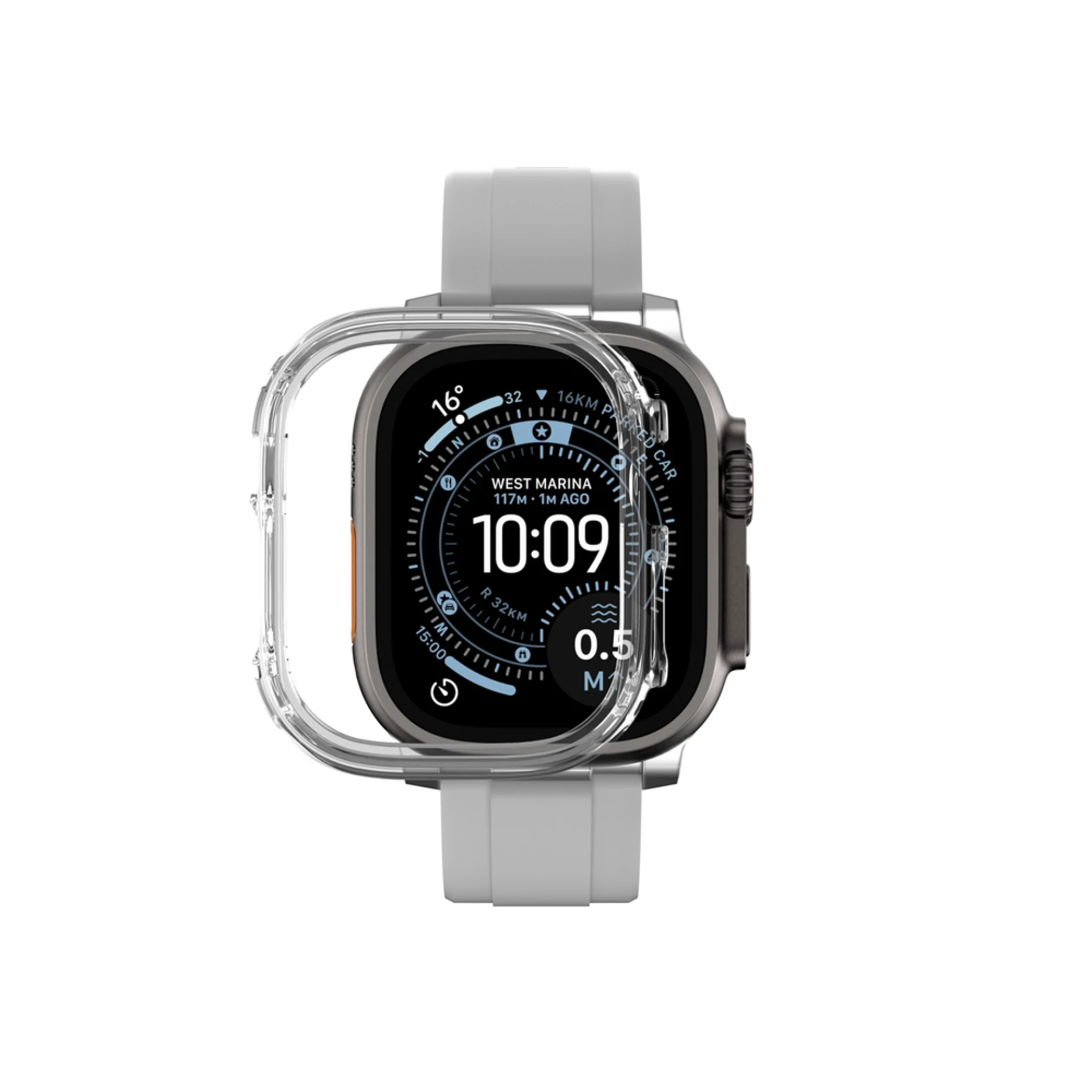 Maska zaštitna AmazingThing za Apple Watch UItra 3 49mm providna