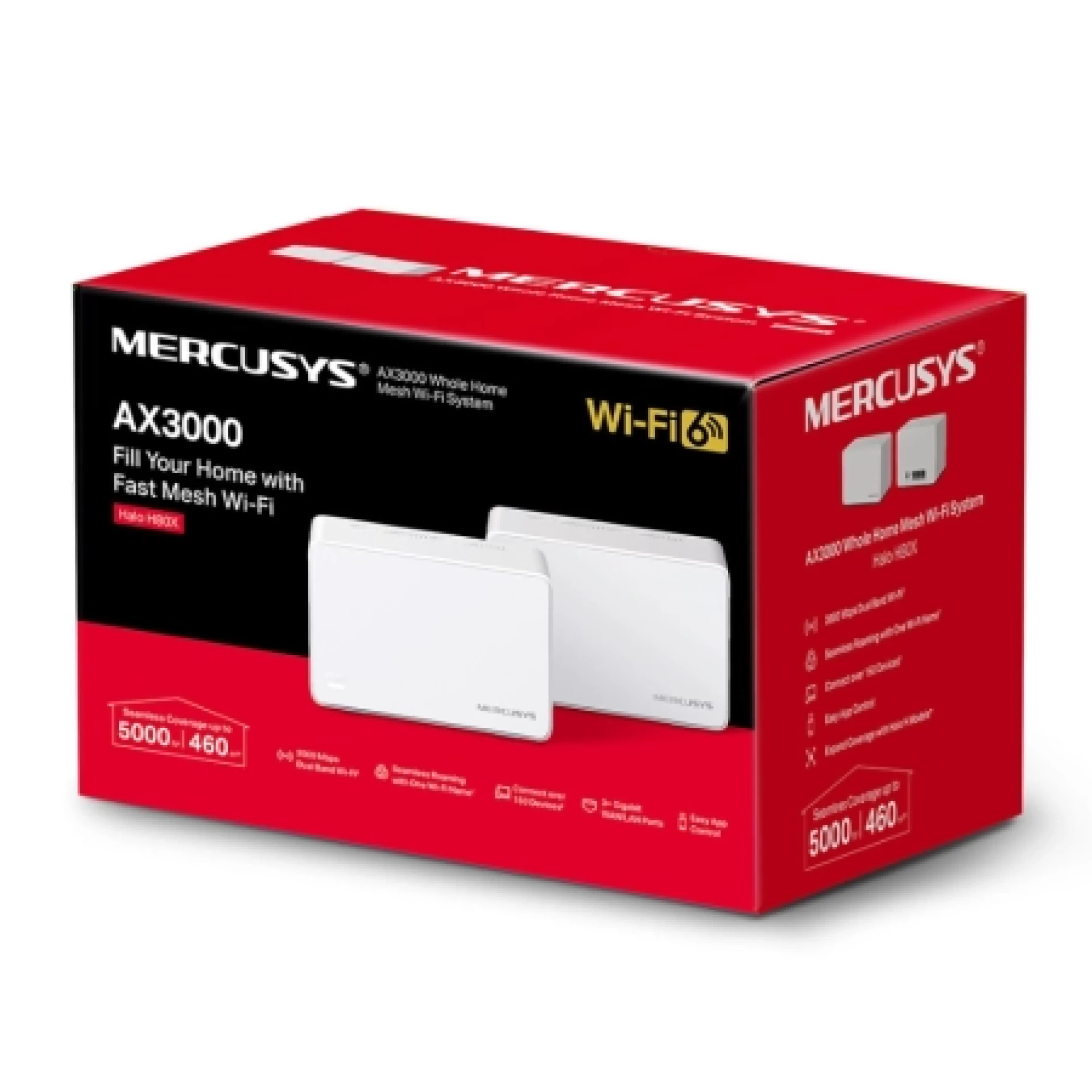 Mercusys Halo H80X (2-PACK) AX3000 Whole Home Mesh Wi-Fi System