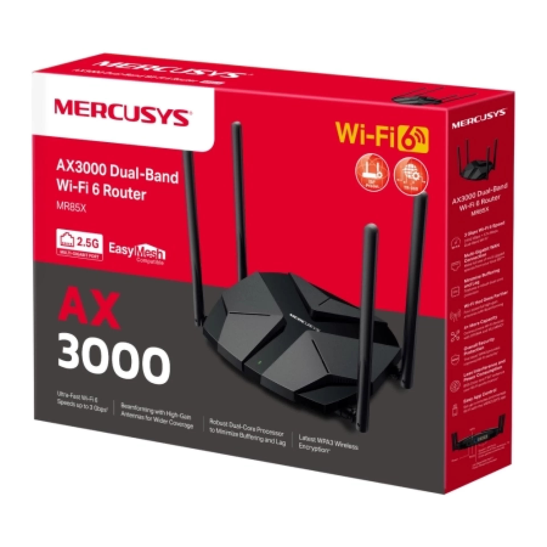 Mercusys MR85X AX3000 WiFi 6 Router Dual Band