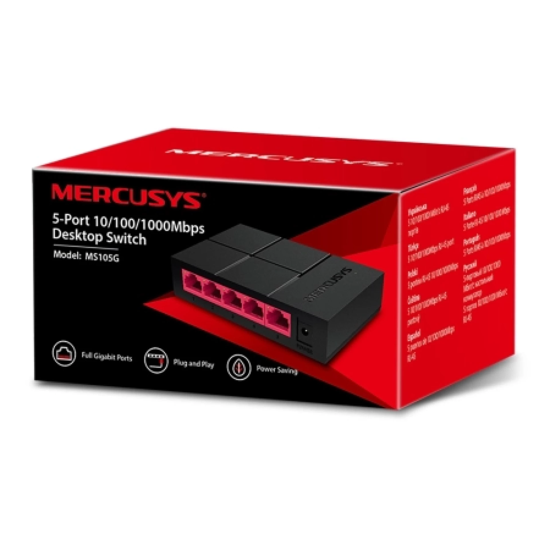Mercusys MS105G Desktop Switch 5x10/100/1000