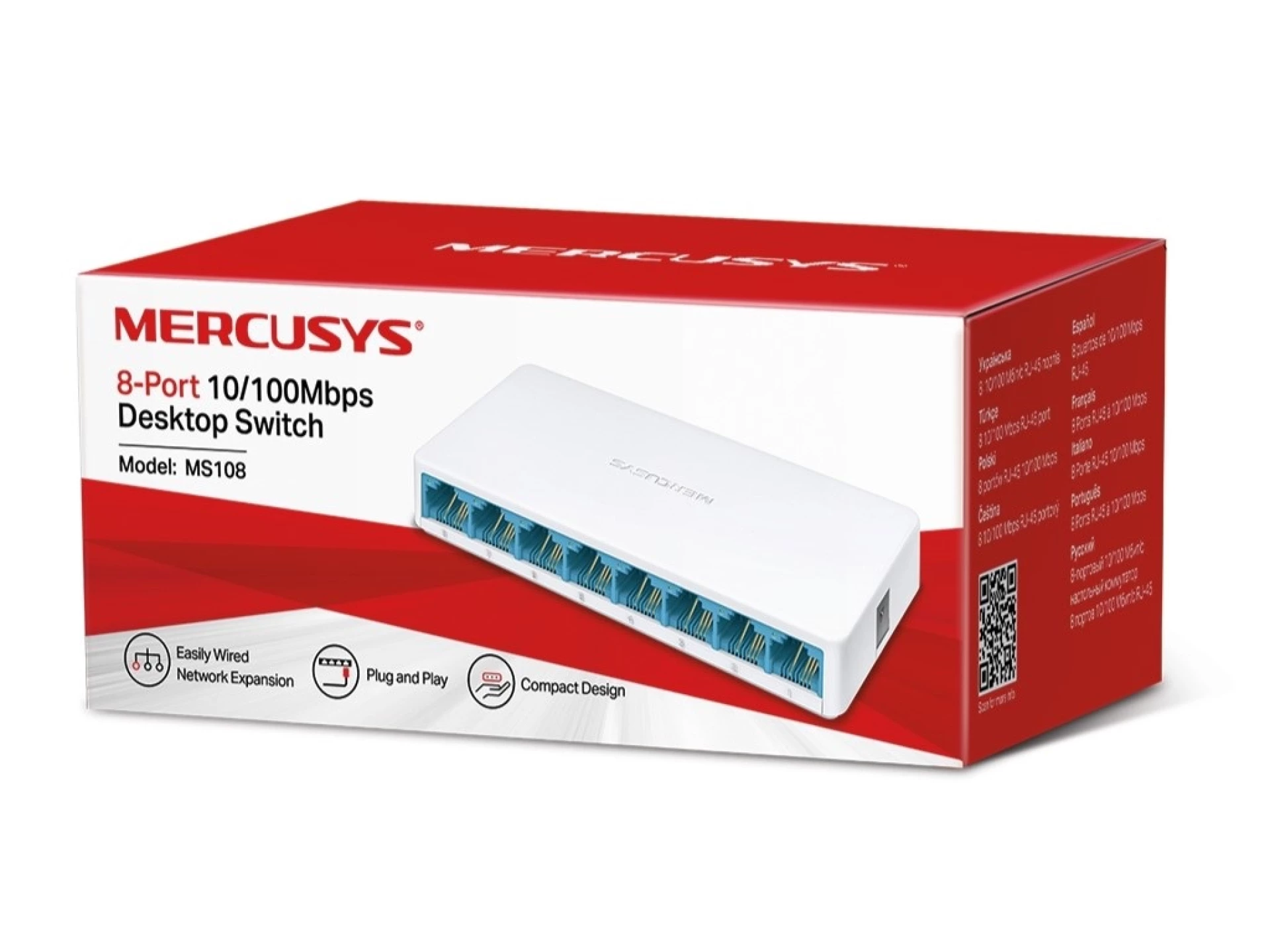 Mercusys MS108 Desktop Switch8x10/100