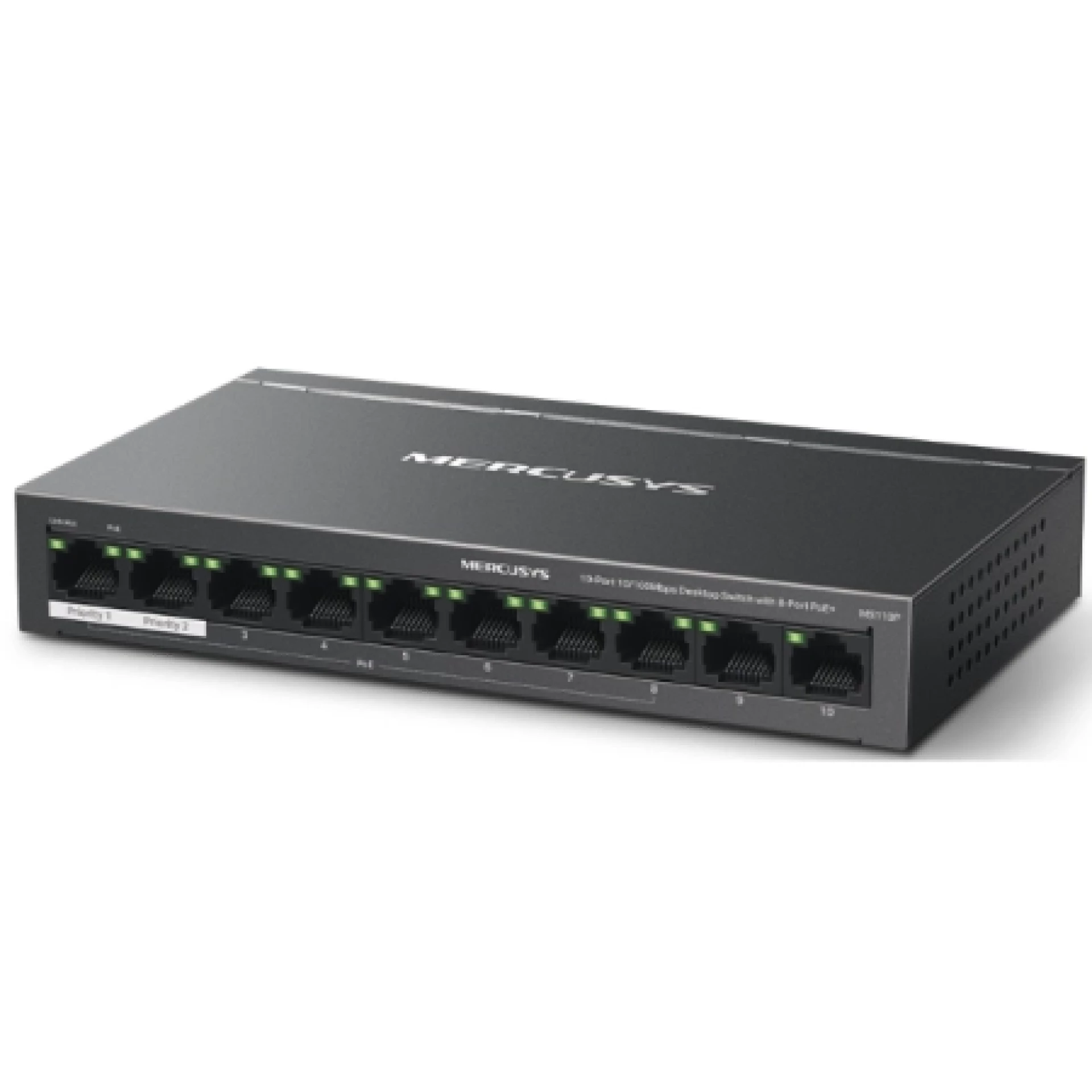 Mercusys MS110P Desktop Switch 10x10/100 + 8-Port PoE+