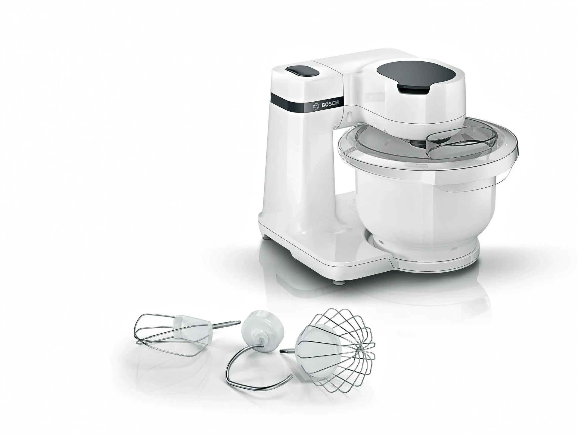 Mikser BOSCH Serie 2|,BIJELI, 700W 4 Brzine, Slastičarski set, MUMS2AW00