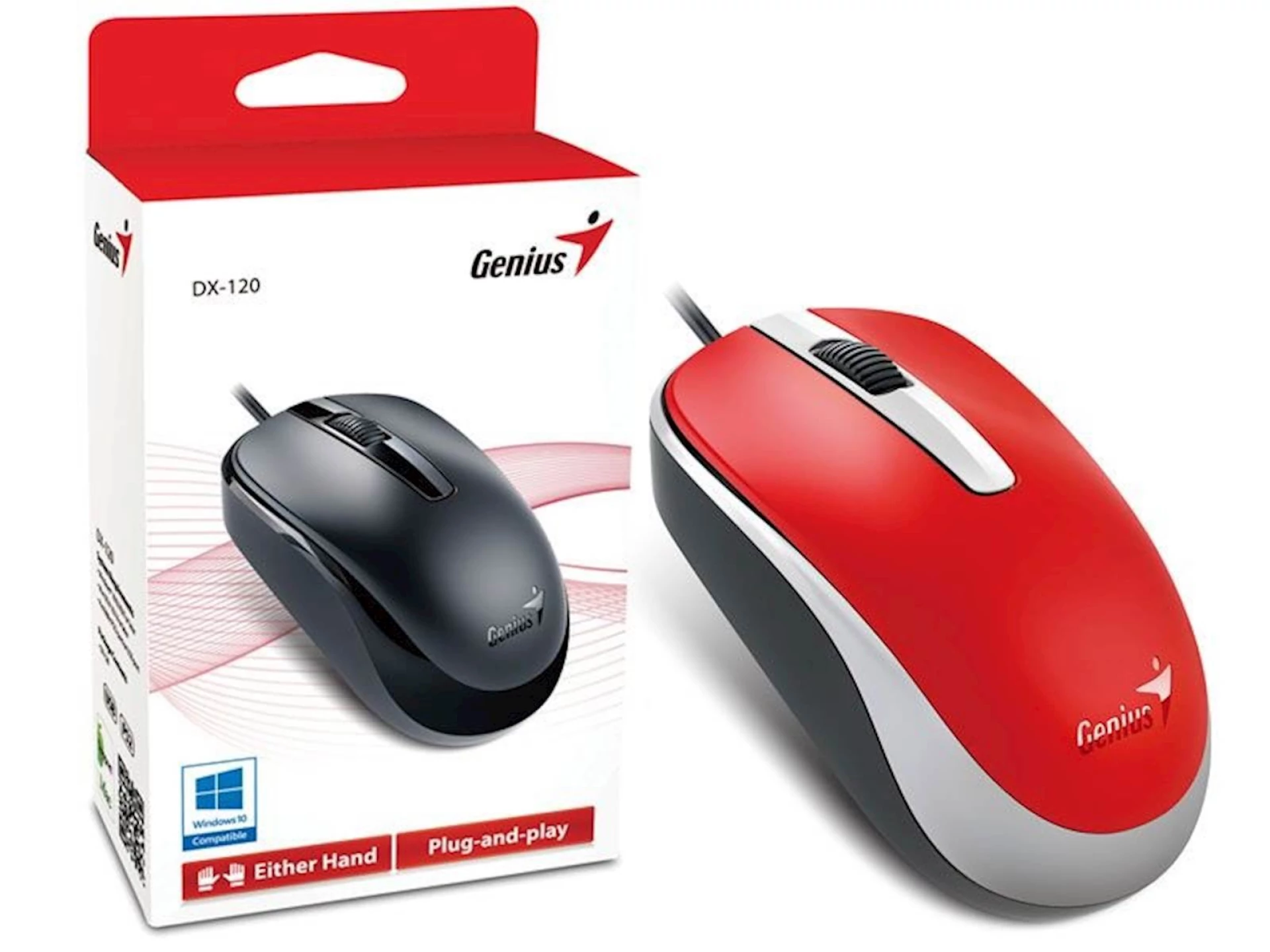 MIŠ GENIUS DX-120 USB CRVENI