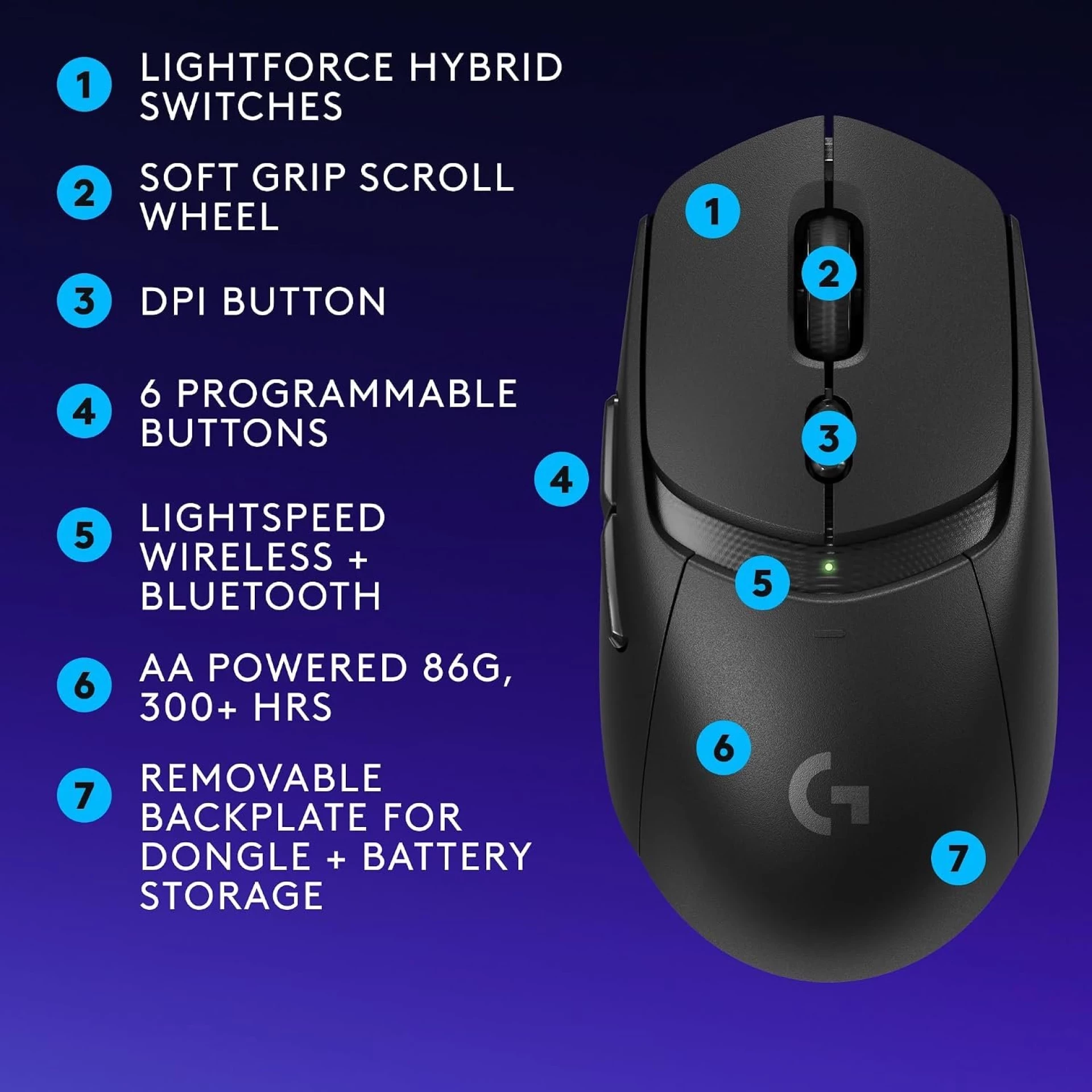 Miš Logitech G309 LIGHTSPEED Wireless Gaming Mouse crni