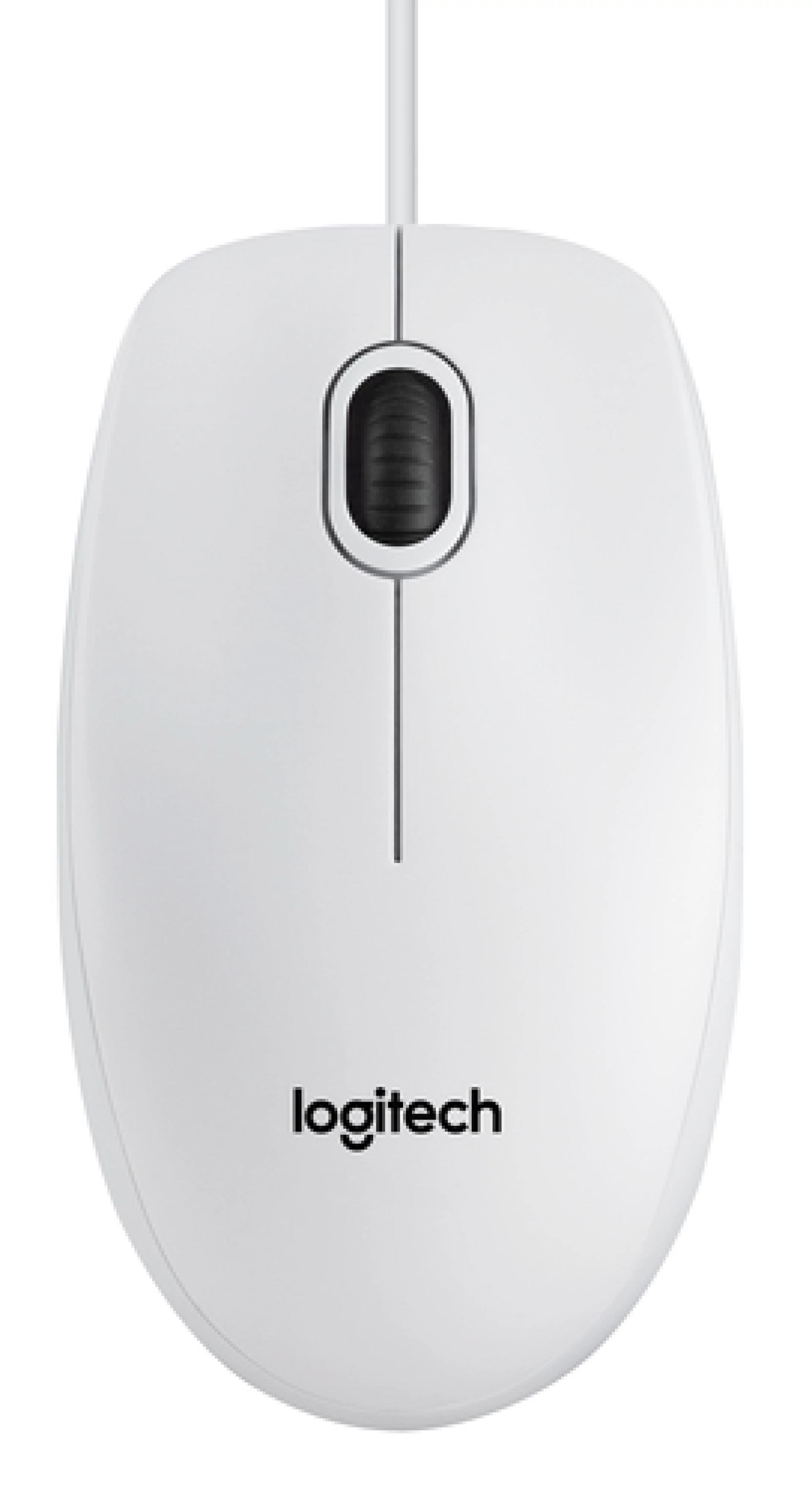 Miš žični Logitech B100 optical USB, bijeli