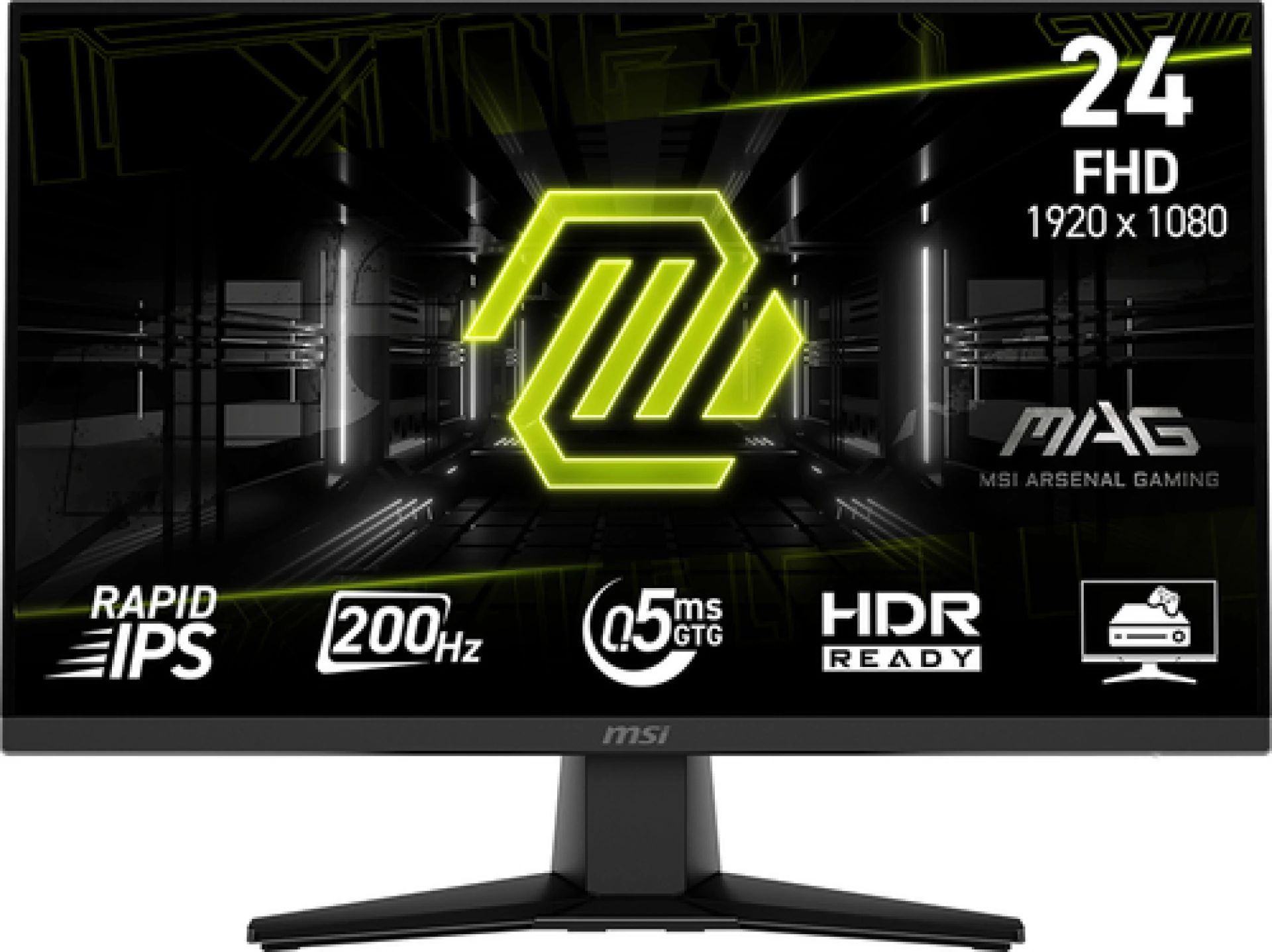 Monitor 24 MSI MAG 242F IPS, FHD, 0,5ms, 200Hz, HDMI, DP