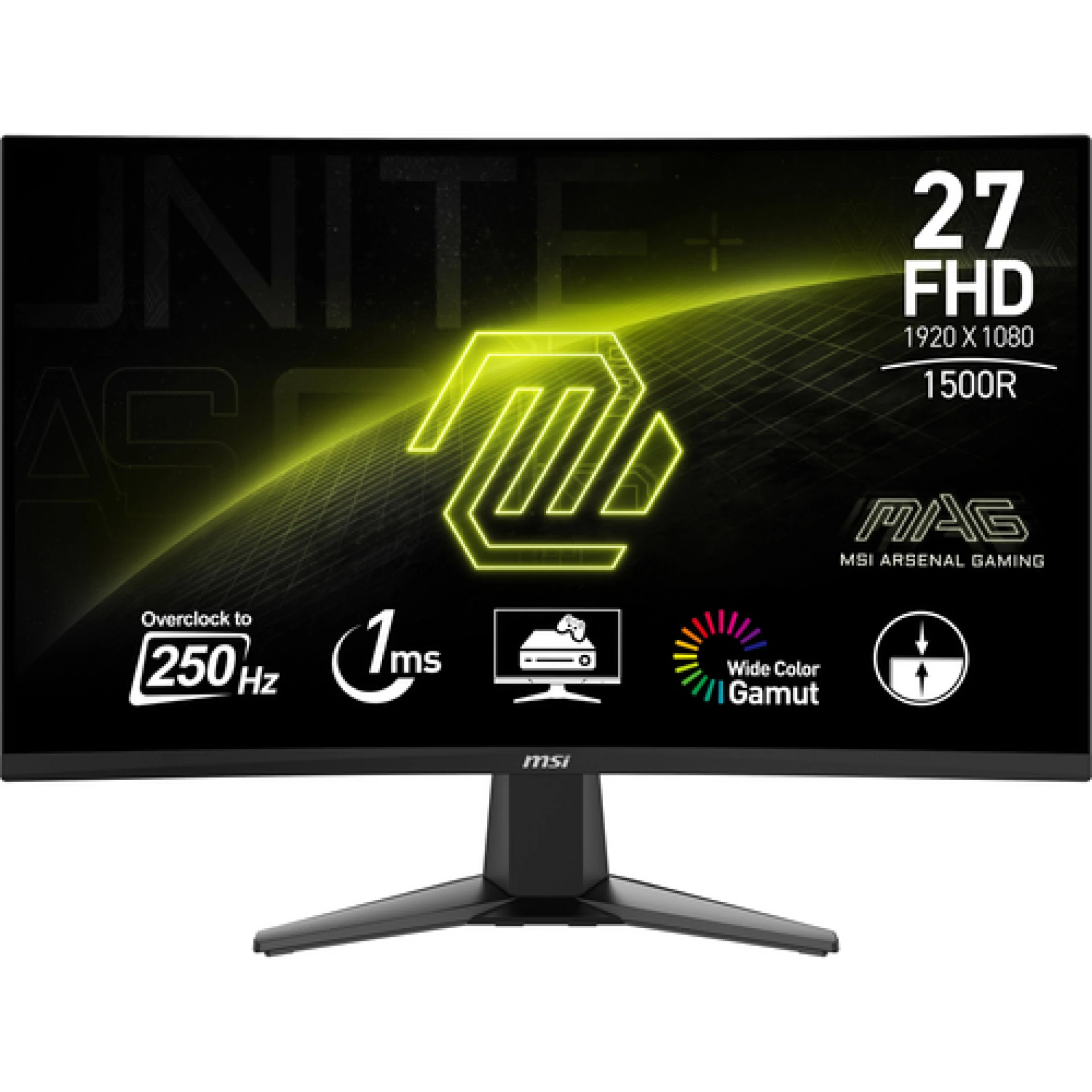 Monitor 27 MSI MAG 27C6X VA FHD 250Hz DP/2xHDMI Zakrivljen