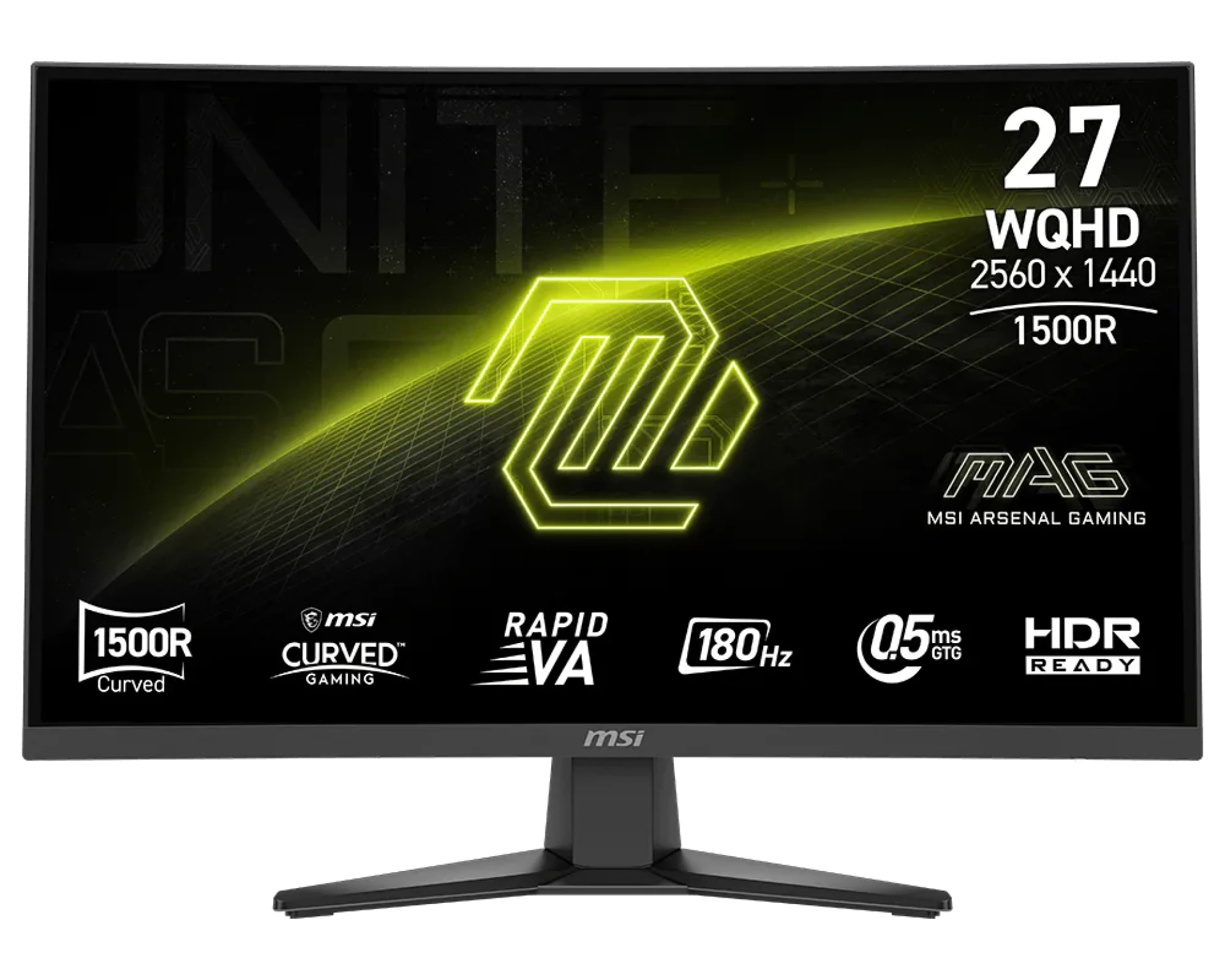Monitor Gaming zakrivljeni MSI MAG 275CQF E18 27",0,5ms, VA, 180mhz