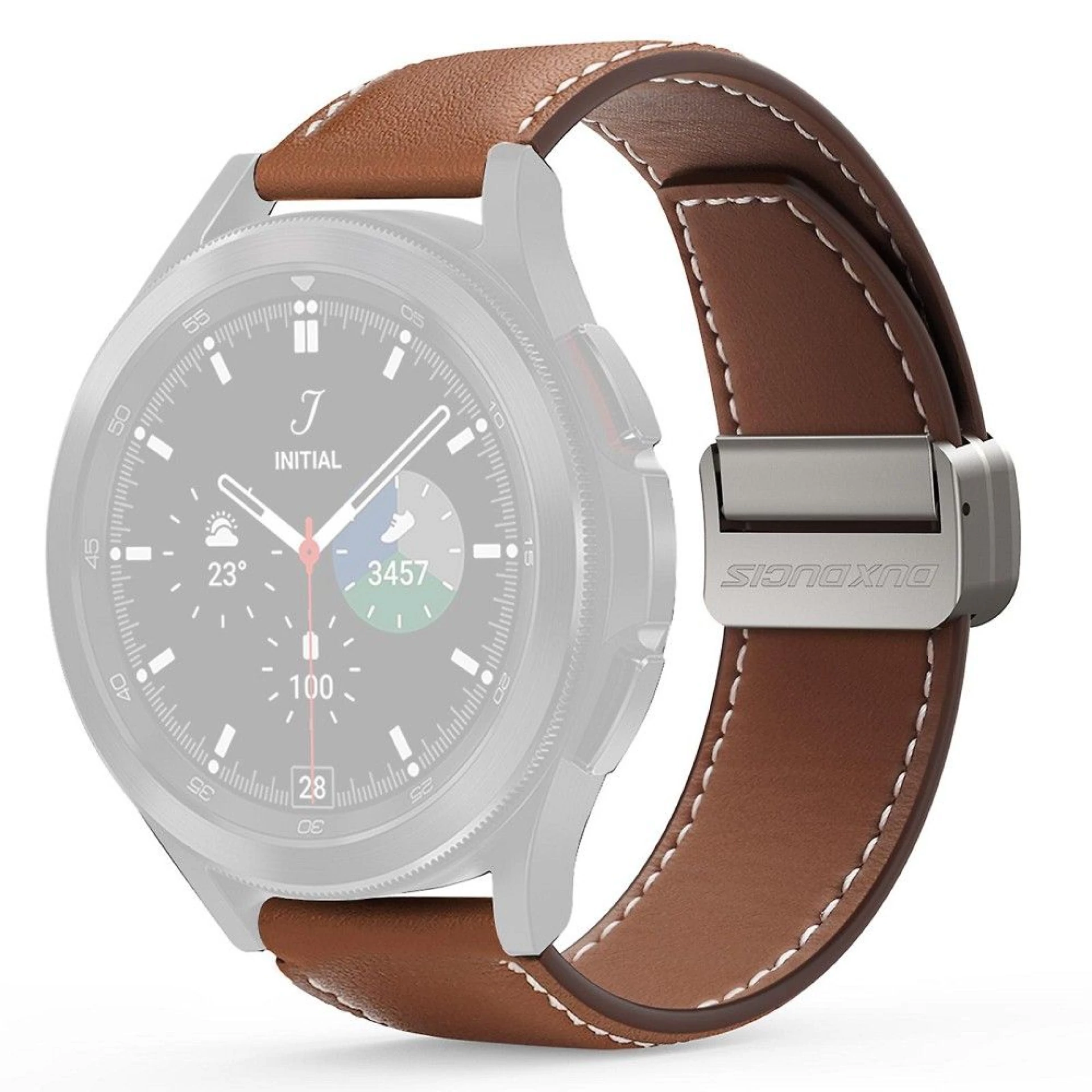 Narukvica DUX DUCIS strap YA genuine leather 22mm smeđa