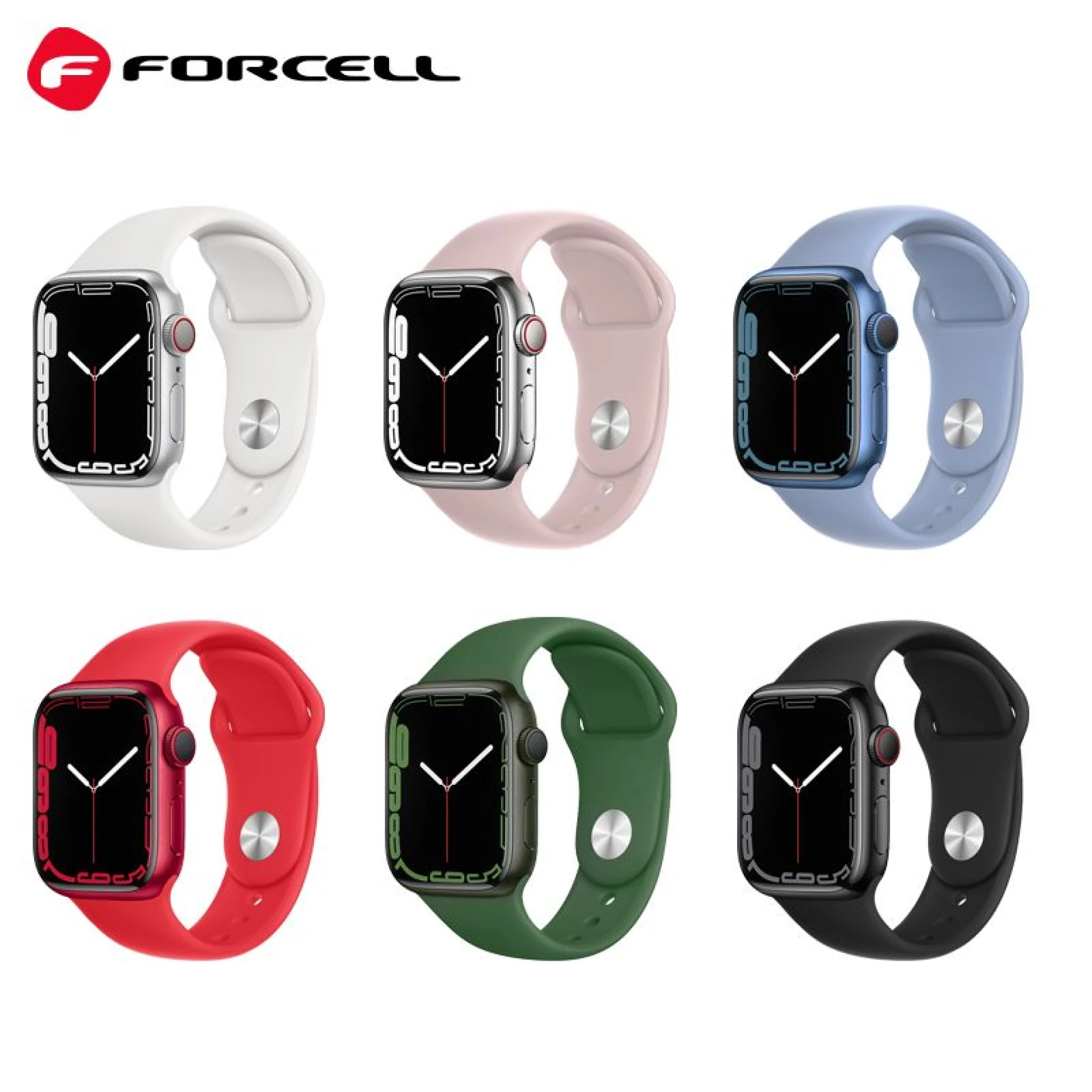 Narukvica FORCELL F-DESIGN FA01 silicone strap za Apple Watch 38/40/41mm plava