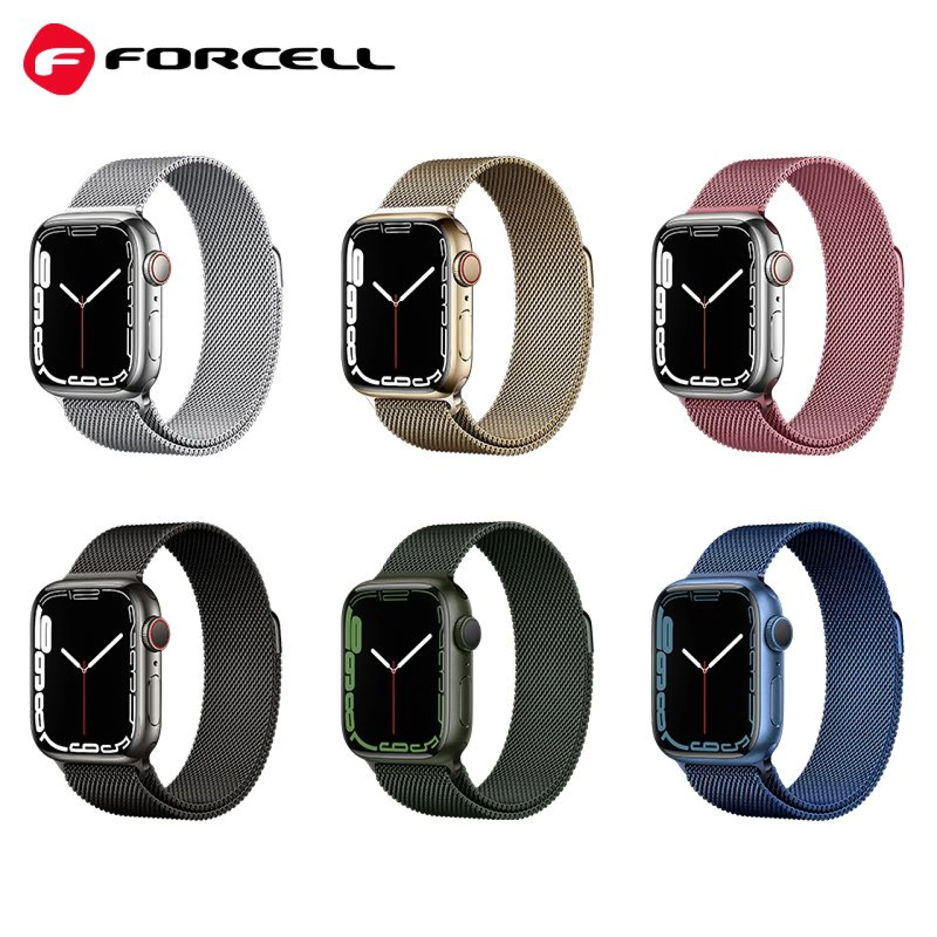 Narukvica FORCELL FA03 magnetic stainless steel za Apple Watch 38/40//41mm rose