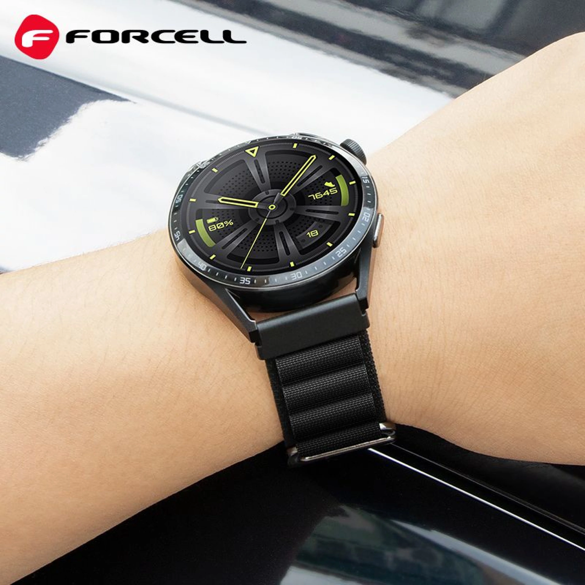 Narukvica FORCELL FS05 strap za Samsung Watch 22mm crna